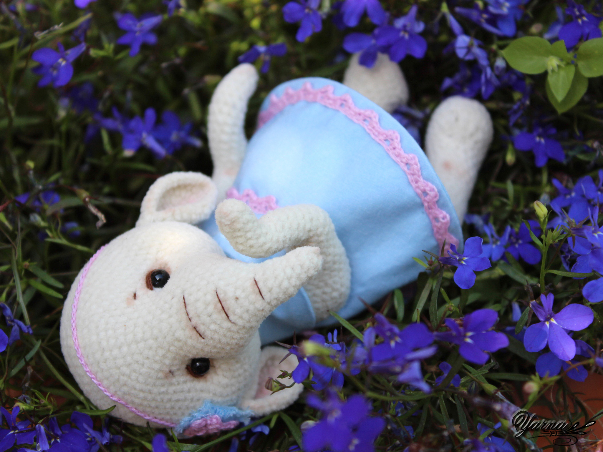 Elephant Masha - My, Knitting, Amigurumi, Needlework without process, Knitted toys, Longpost, Elephants, Hobby, Yarna