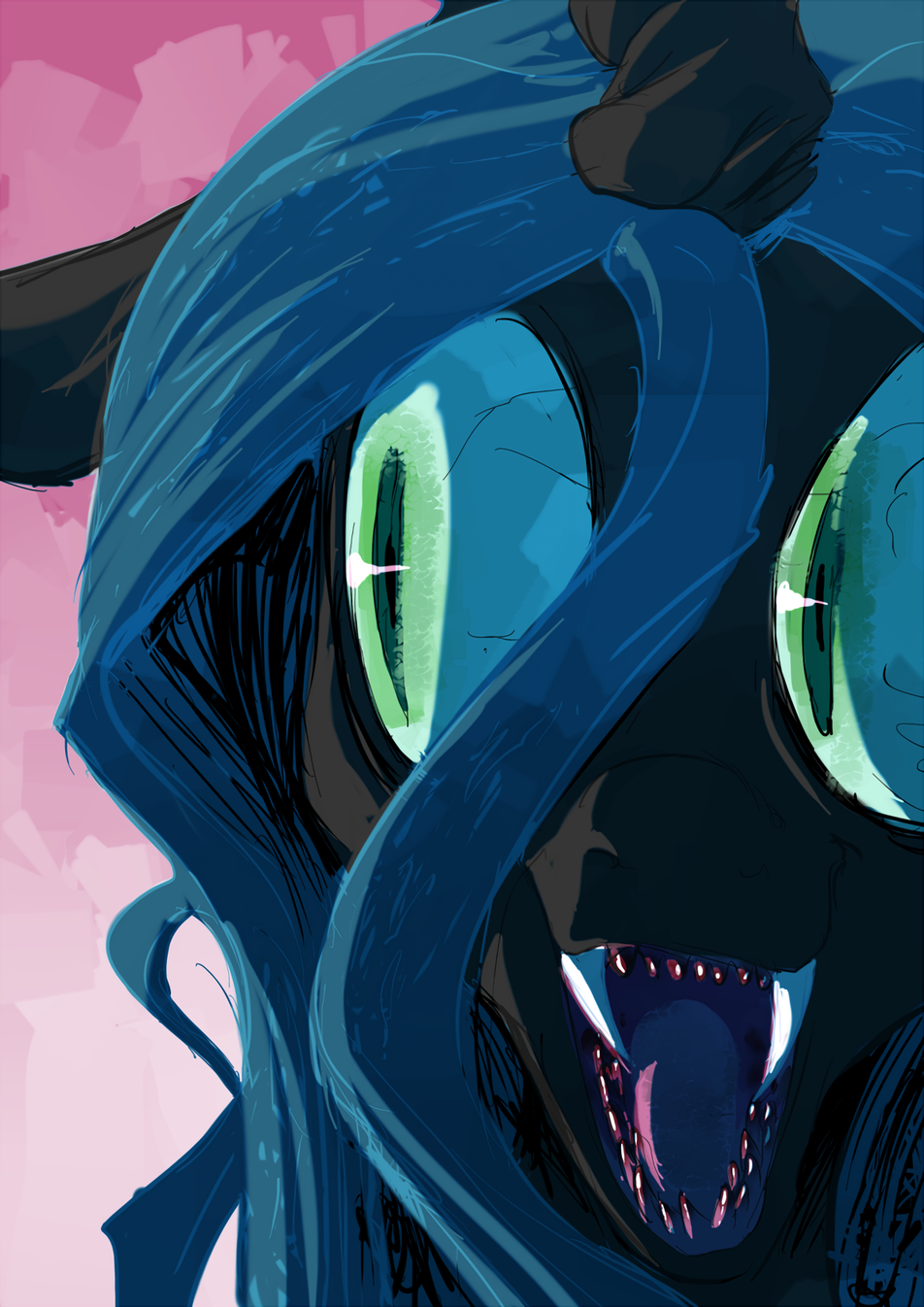 Queen's Smile - My little pony, Queen chrysalis, Portrait, Smile, Sunibee