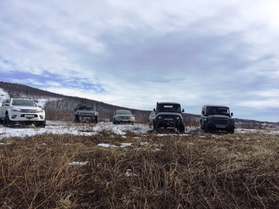 Duster, Defender, УАЗ, Arctic Trucks, Hummer, Terrano на Комсомольской горке. 21.04.19г - Моё, Дастер, УАЗ, Снег, Мурманск, Лэндровер, Отдых, Nissan, Хаммер, Видео, Длиннопост, Renault Duster, Land Rover