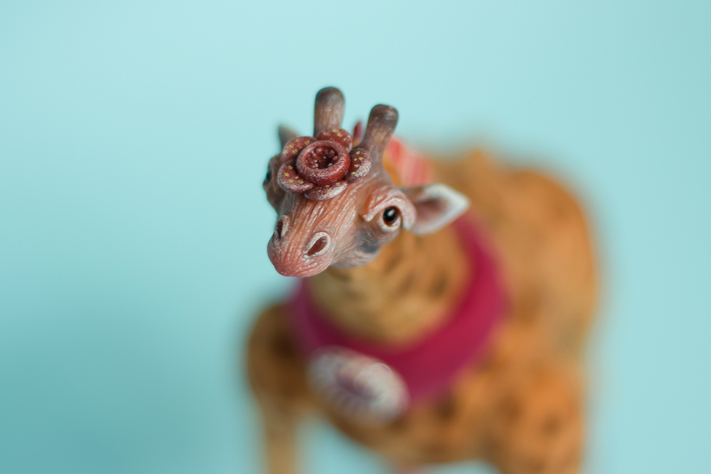 Rafflesian giraffe - My, Needlework without process, Toys, Polymer clay, Giraffe, Longpost