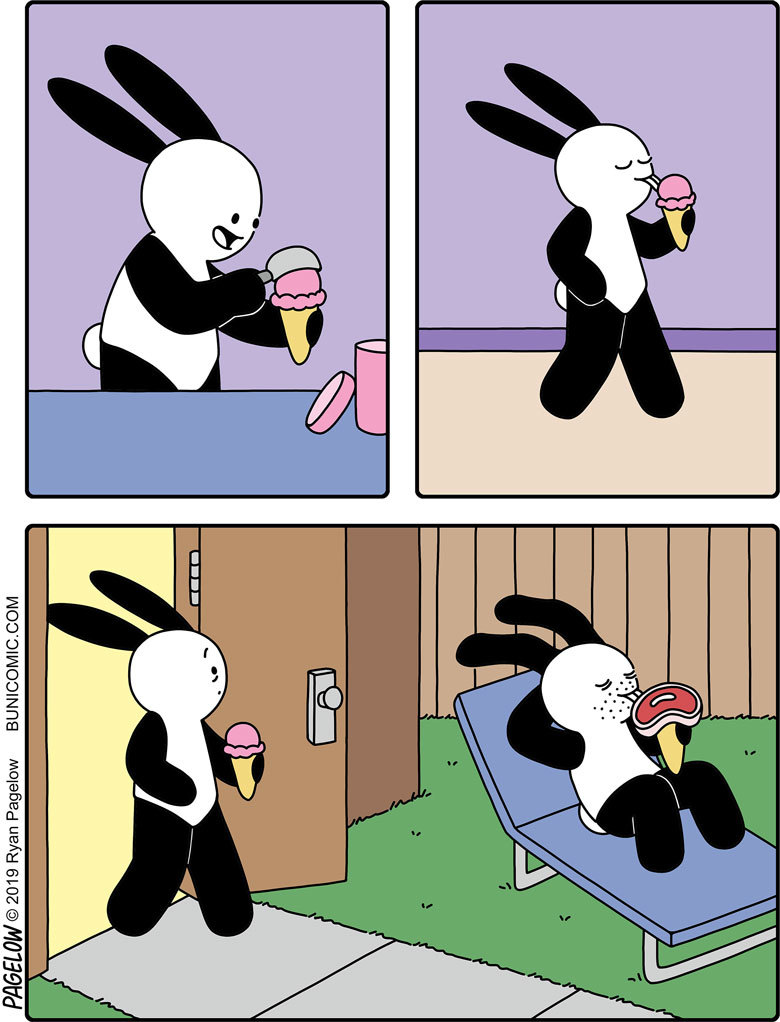 Dad's ice cream tastes better - Buni, Pagelow, Ice cream, Buni Dad, Flavors, Comics