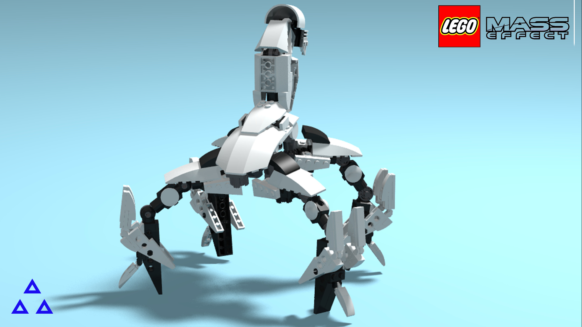 Lego Mass Effect Mako vs Geth Colossus (+architect) - My, Lego, Mass effect, Games, Tanks, Robot, Constructor, LEGO digital designer, Longpost