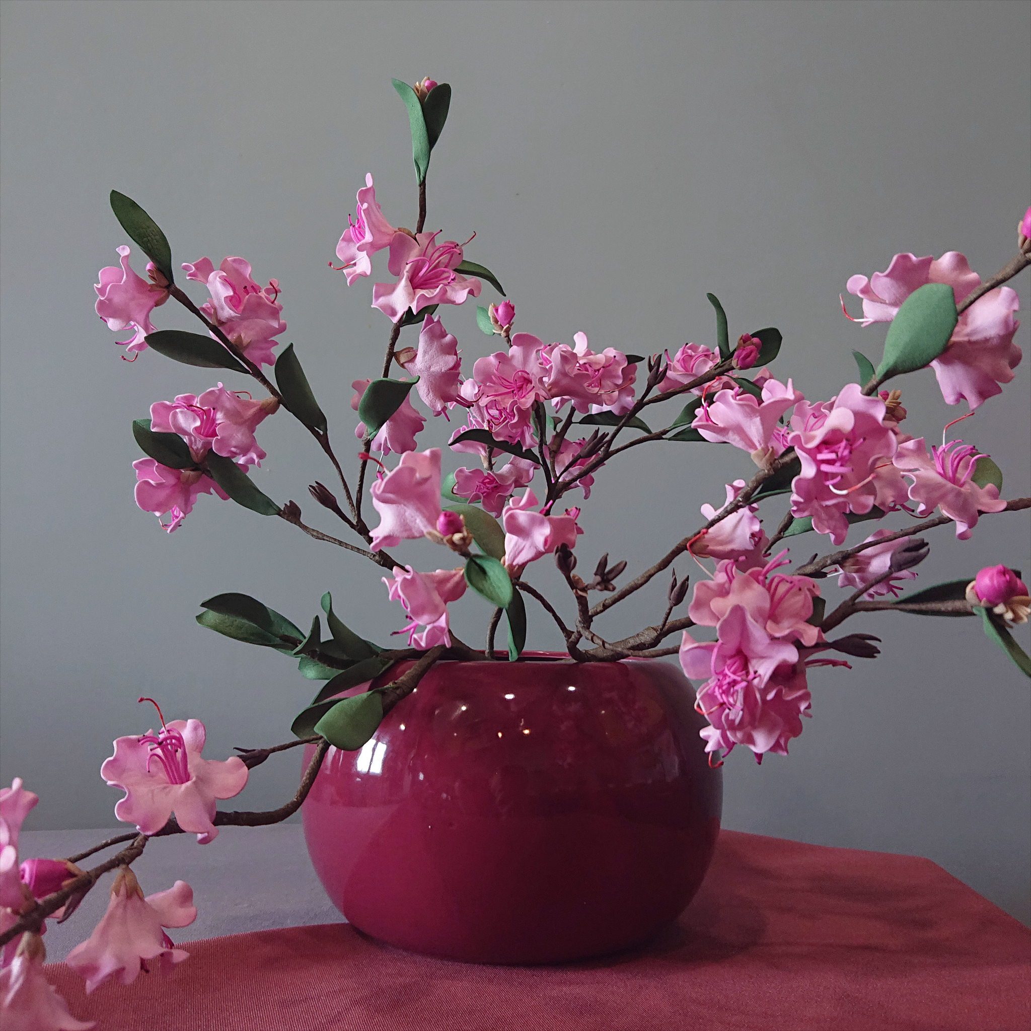 Flowering branches of wild rosemary - My, Handmade, Needlework without process, Flowers, Foamiran, Bagulnik, DIY flowers