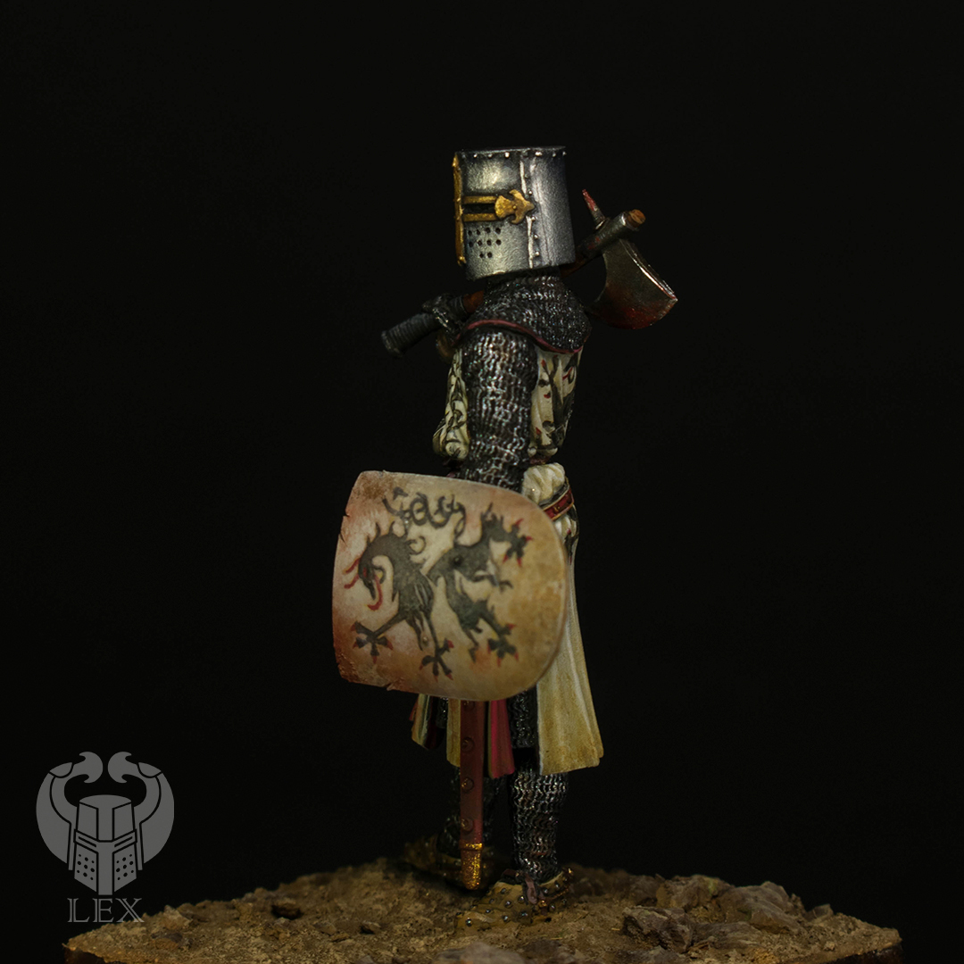 Duke Leopold V of Austria - My, Painting miniatures, Crusade, Pegaso Models, Knight, Miniature, Tin soldiers, Longpost