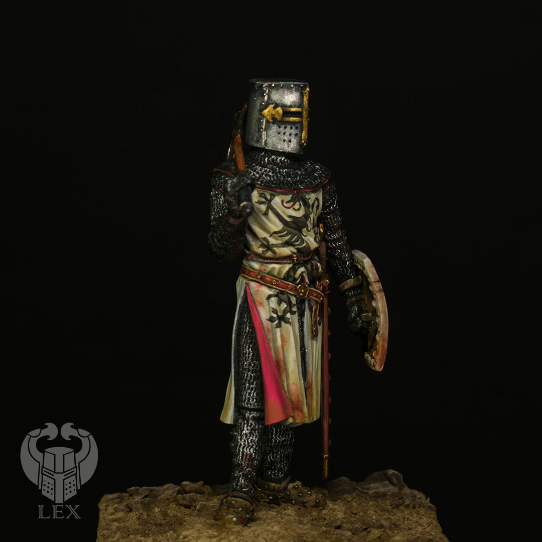 Duke Leopold V of Austria - My, Painting miniatures, Crusade, Pegaso Models, Knight, Miniature, Tin soldiers, Longpost