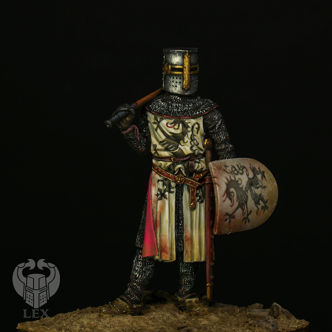 Duke Leopold V of Austria - My, Painting miniatures, Crusade, Pegaso Models, Knight, Miniature, Tin soldiers, Longpost