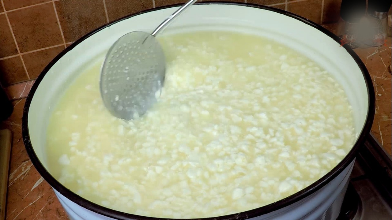 Cheese Soviet - My, Cheese making, Recipe, Video recipe, With grandfather at lunch, Video, Longpost, Cooking