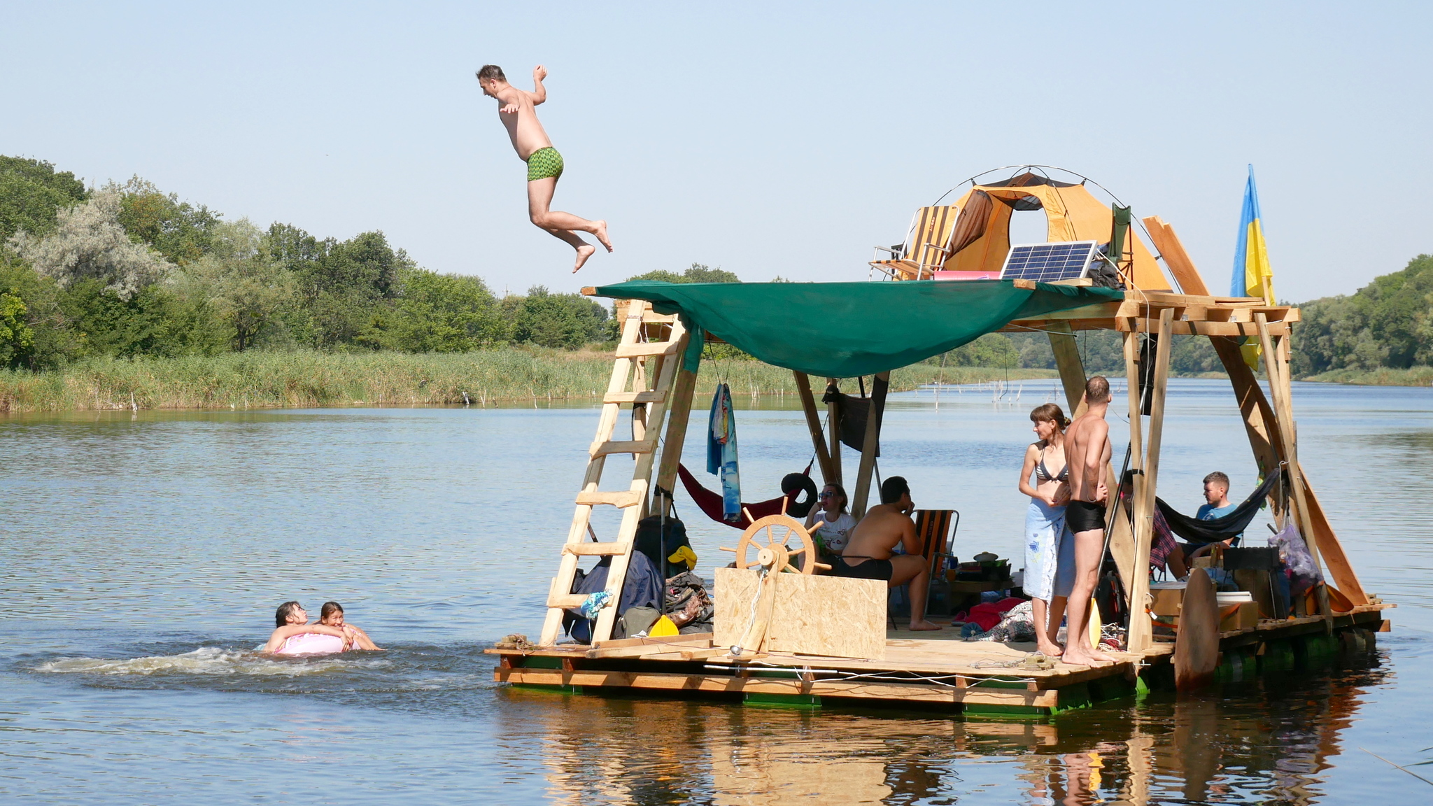 Rafting on a two-story raft, 4 days of adventure. - My, Raft, Alloy, Quest, Adventures, Relaxation, Longpost