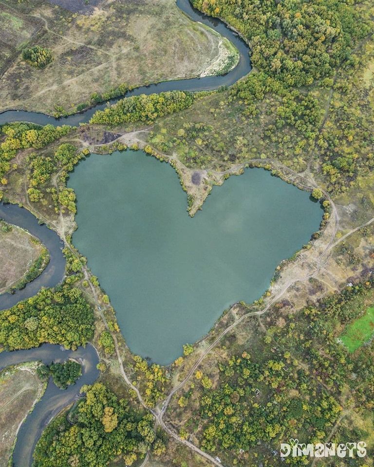 Lake of love. - Ulyanovsk, Ulyanovsk region, , Heart, Lake, , Love, Nature, Longpost, beauty of nature