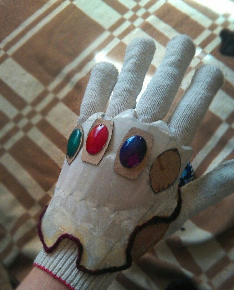 How I made the Infinity Gauntlet - Pepakura, Infinity Gauntlet, Avengers: Infinity War, Infinity Stones, Longpost, Marvel, With your own hands, Papercraft