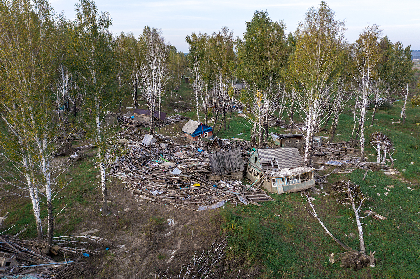 Новосибирский фотограф показал тотальную разруху от наводнения в Тулуне |  Пикабу