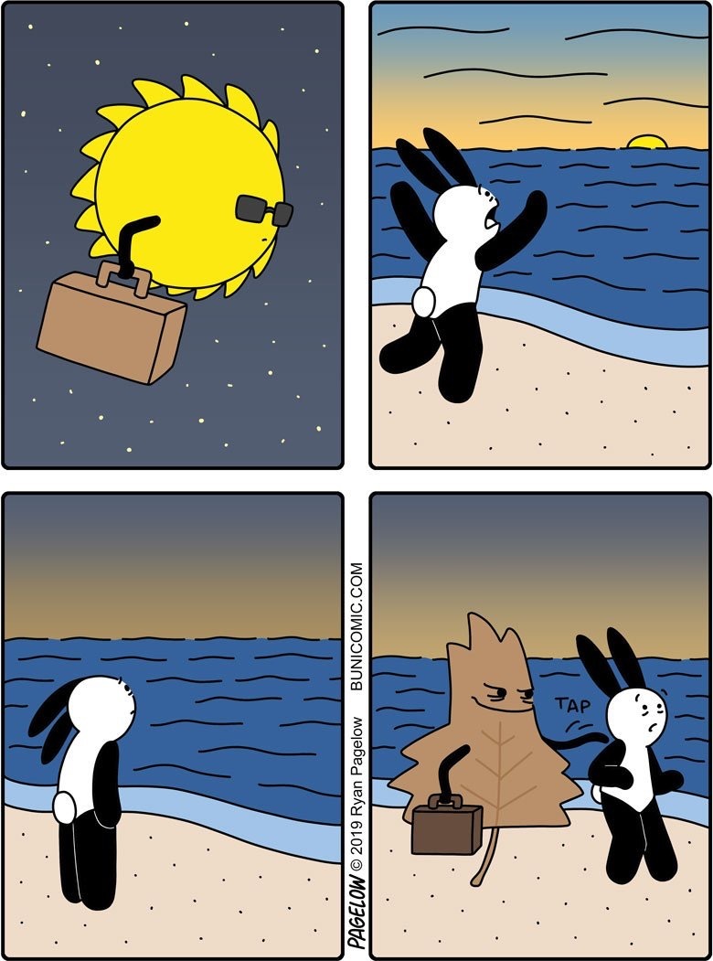 Goodbye, Summer. Hello, autumn - Buni, Comics, Web comic, Autumn, Summer, Humor