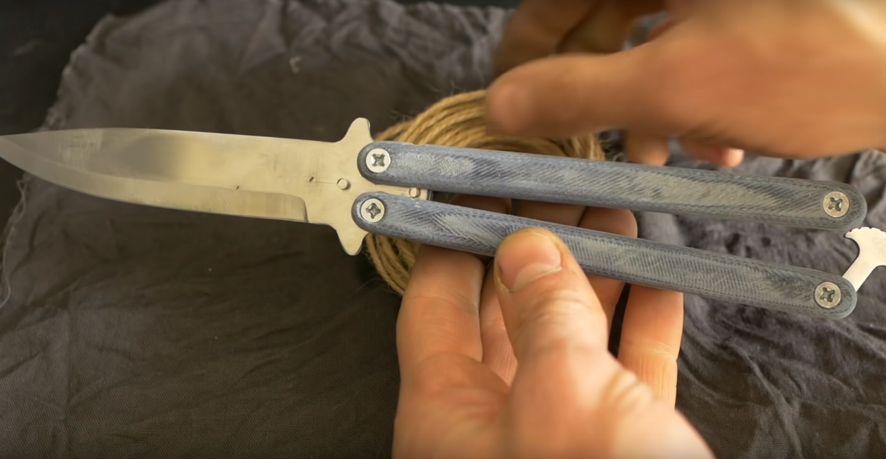 Homemade butterfly knife - My, Butterfly, Knife, Berendey, Longpost