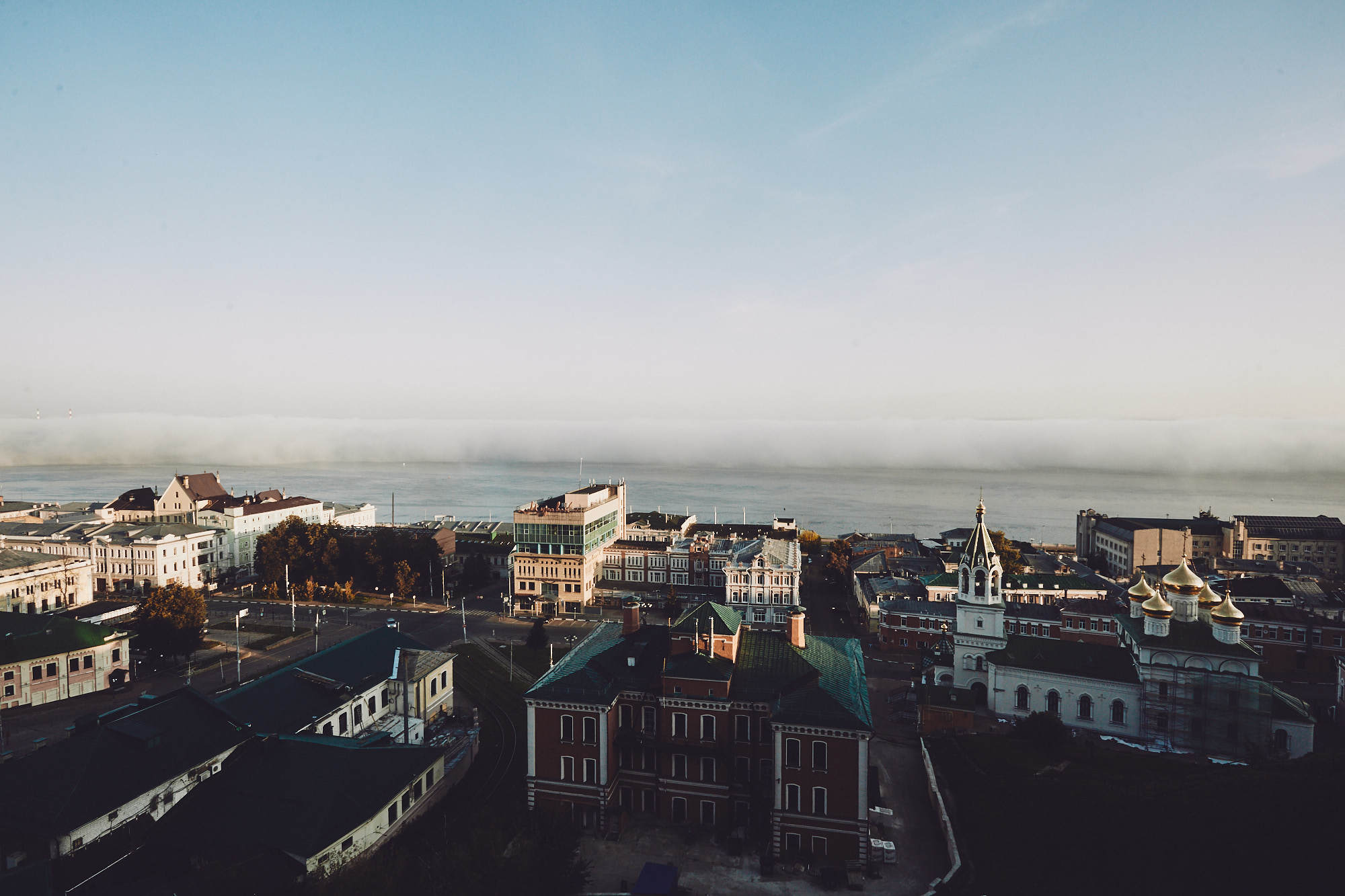 A bit of morning mist :) - My, The photo, Fog, Nizhny Novgorod, Longpost