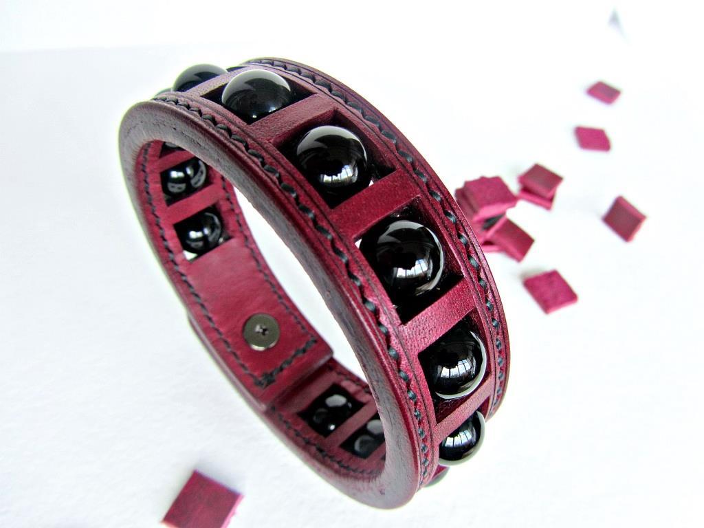 Bracelet Night of Brazil - My, Craft, Leather craft, A bracelet, Handmade, Longpost