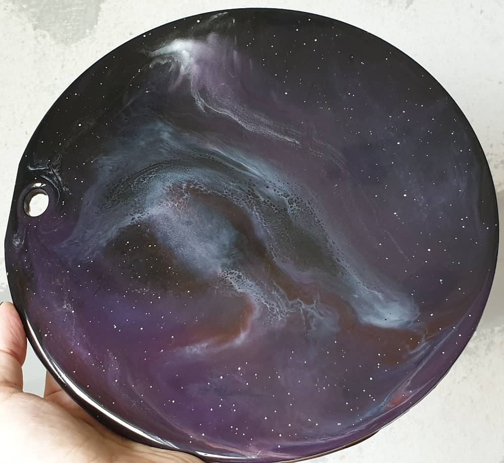 Space in resin - My, Space, Painting, Resin Art, Epoxy resin, Creation, Longpost