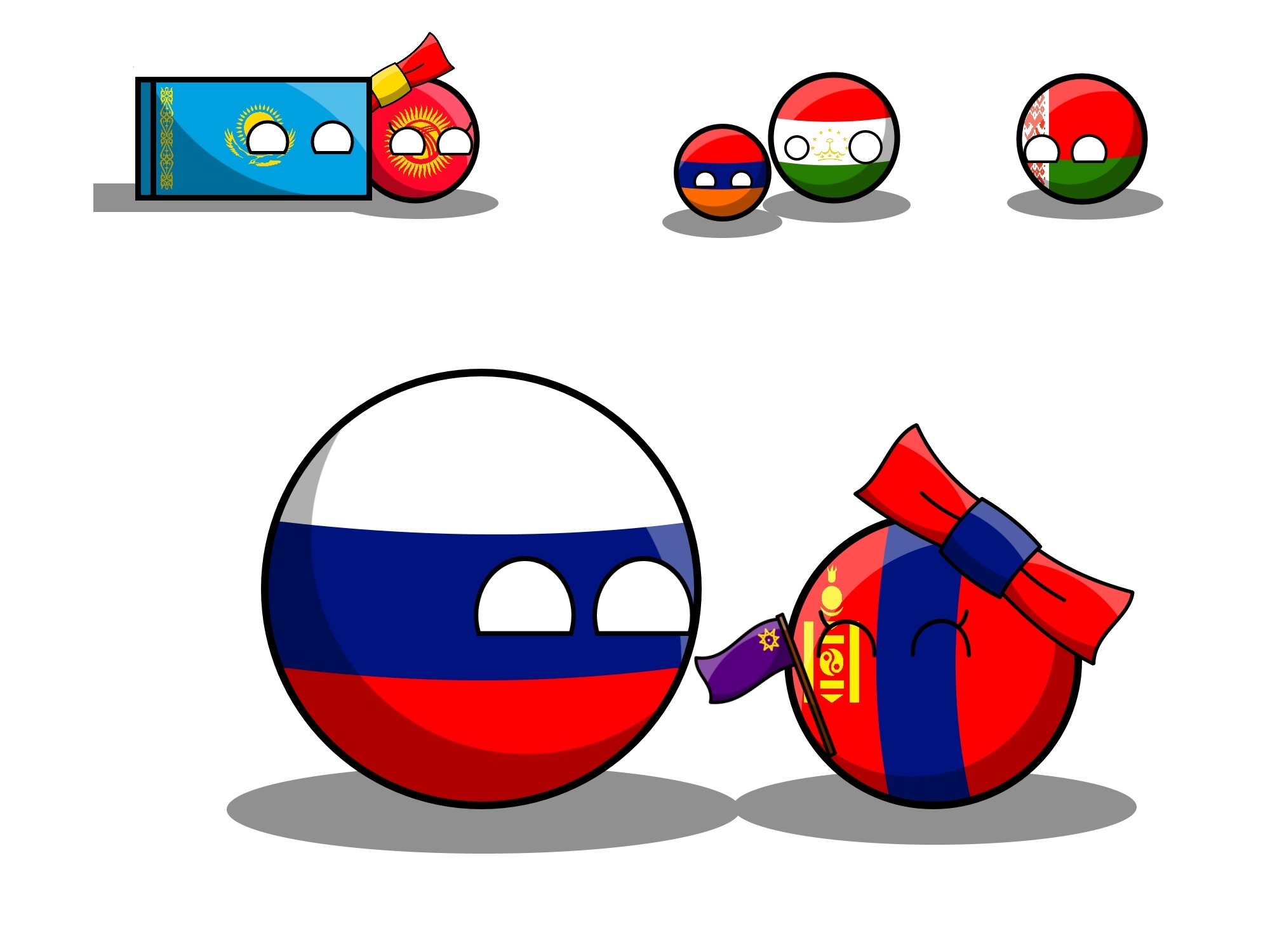 Mongolia can join the EAEU! - My, Countryballs, Politics