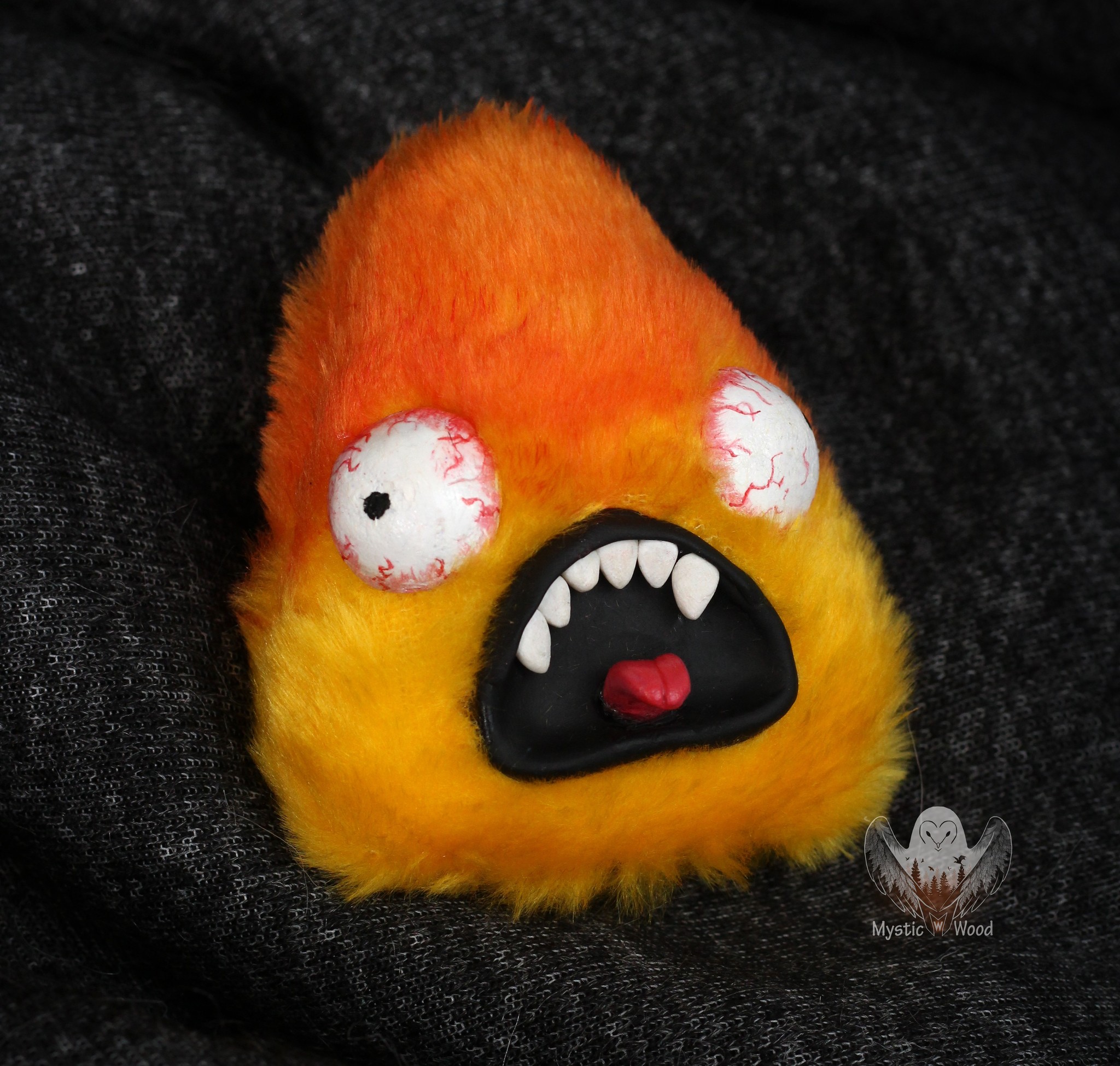 AAAGON - My, Fire, Handmade, Needlework without process, Polymer clay, Memes, Longpost