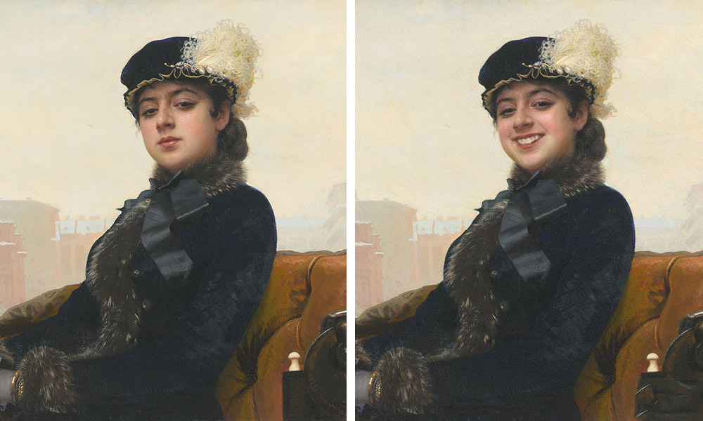 What would the paintings of Russian artists look like if their characters suddenly smiled? - Artist, Humor, Painting, Longpost