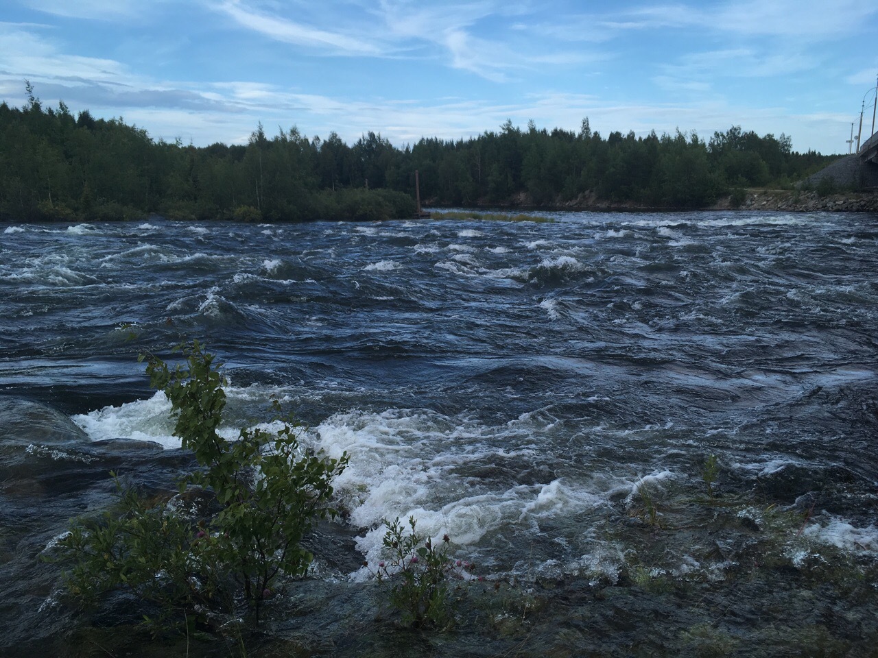 And the dawns are here... NOISY! - My, Hydroelectric power station, Polar Dawns, Water discharge, Longpost