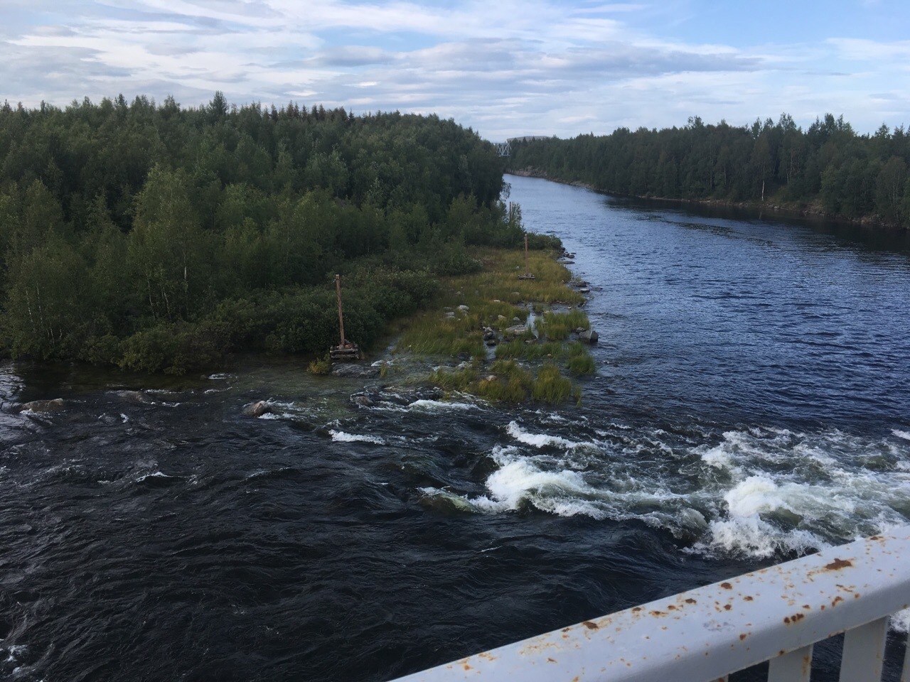 And the dawns are here... NOISY! - My, Hydroelectric power station, Polar Dawns, Water discharge, Longpost