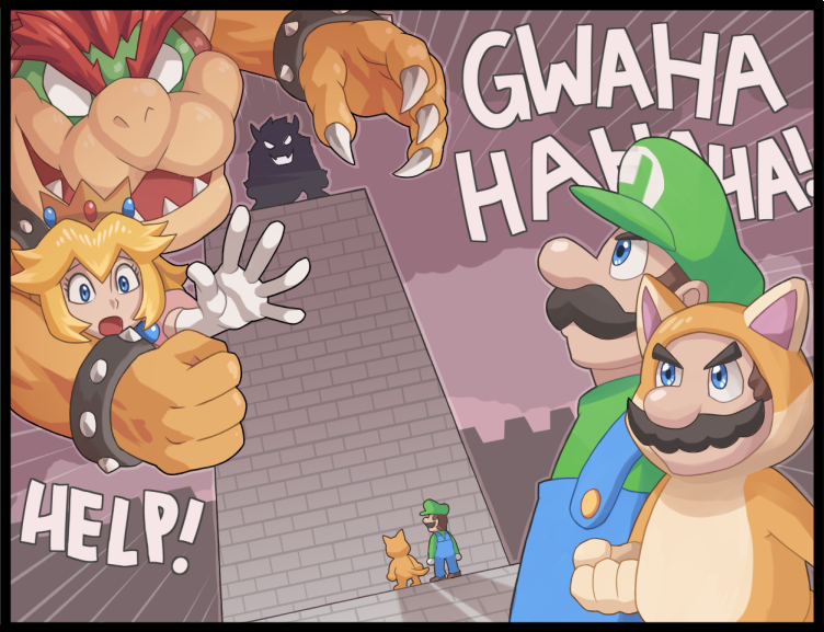 Fire flower - Ayyk92, Mario, Bowser, Princess peach, Luigi, Comics, Games, Fire flower, Longpost