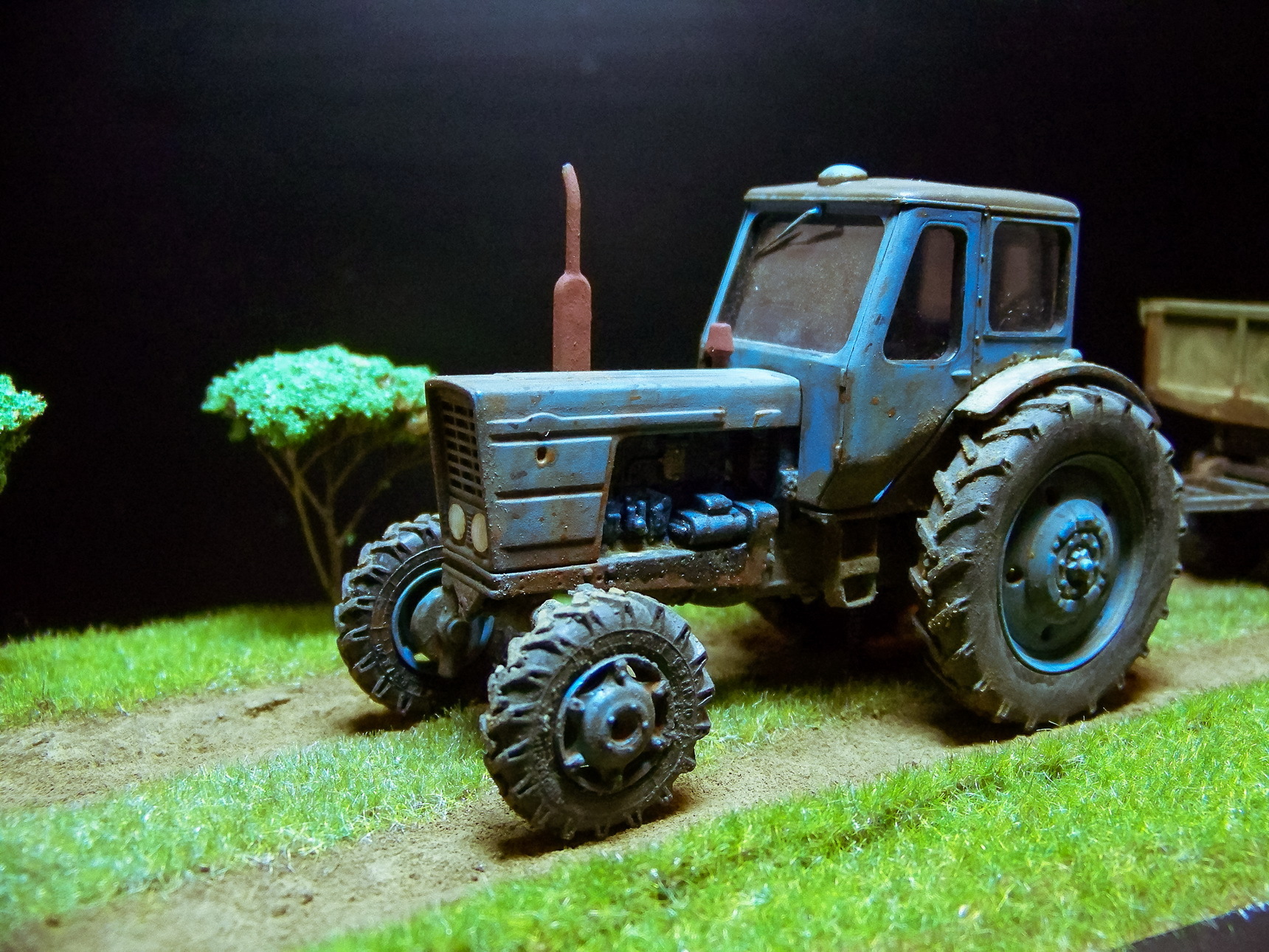 MTZ-52 Belarus - My, Tractor, MTZ, Diorama, Agricultural machinery, Longpost