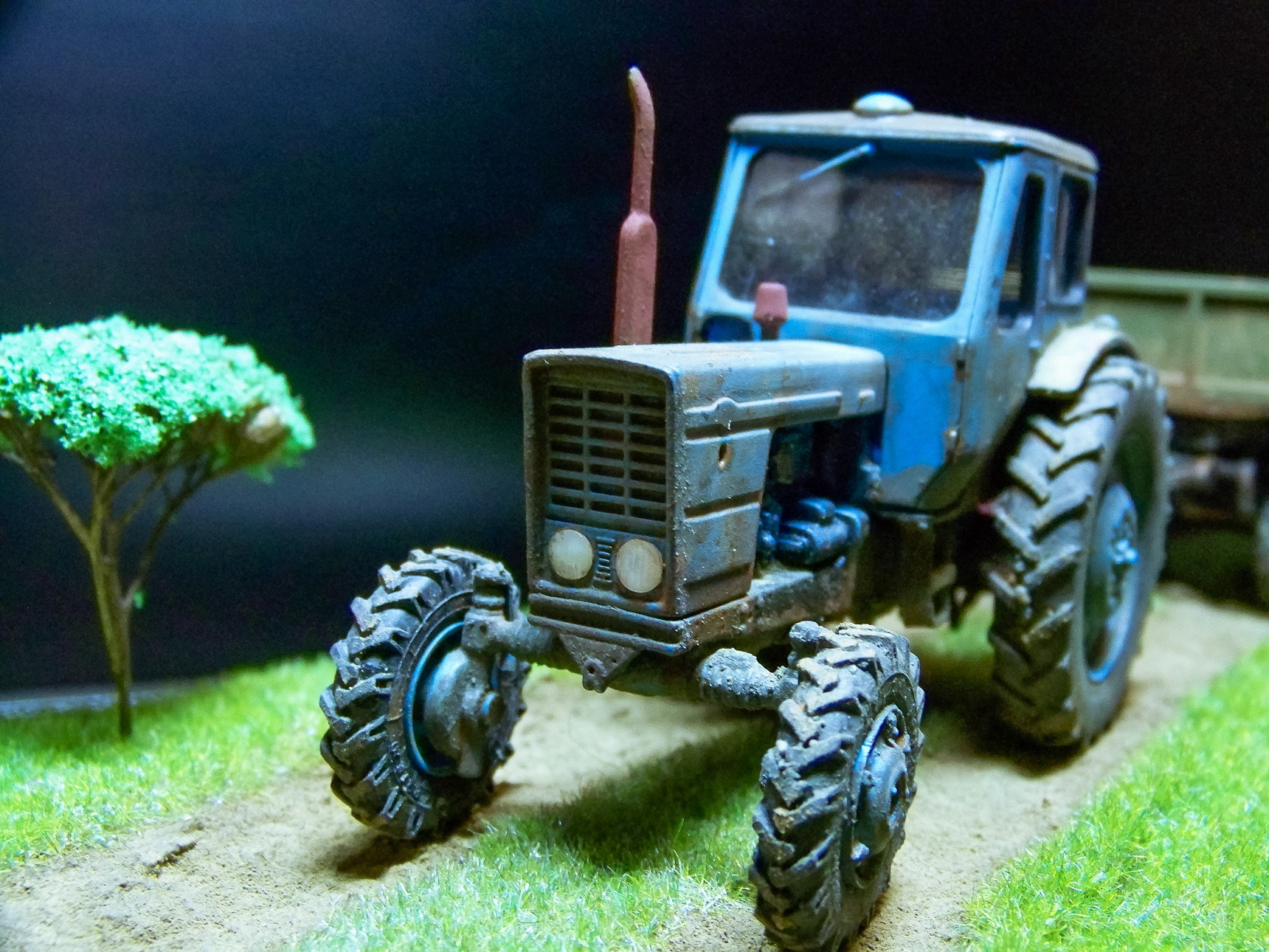 MTZ-52 Belarus - My, Tractor, MTZ, Diorama, Agricultural machinery, Longpost