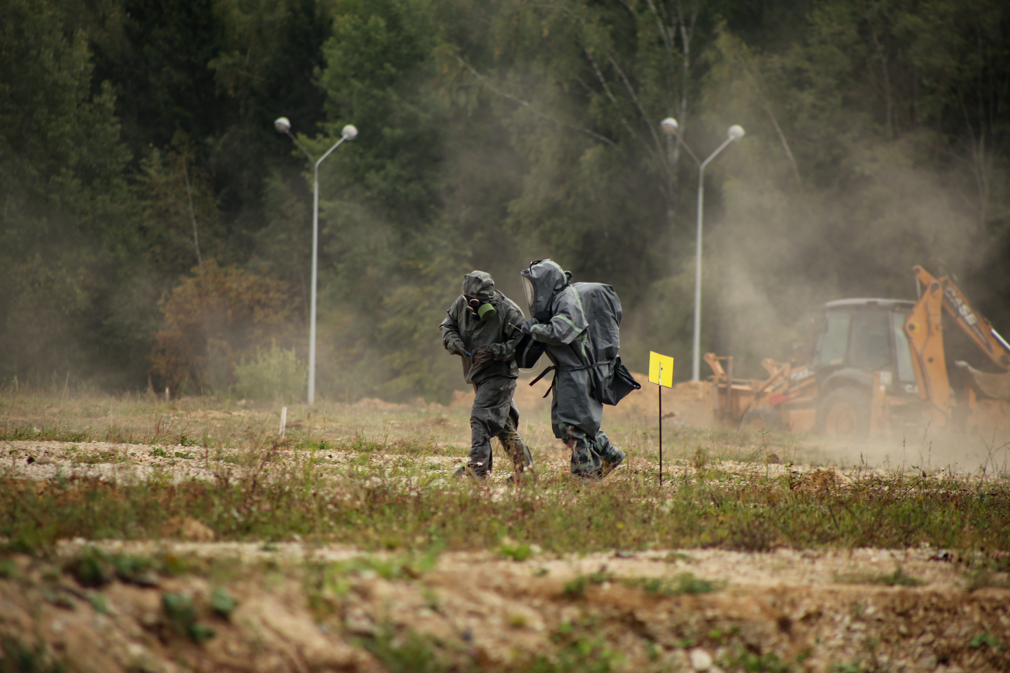 Preparation for civil defense exercises (photo report) - My, Teachings, Ministry of Emergency Situations, Aviation, IL-76, Firefighters, The photo, Reportage, Longpost