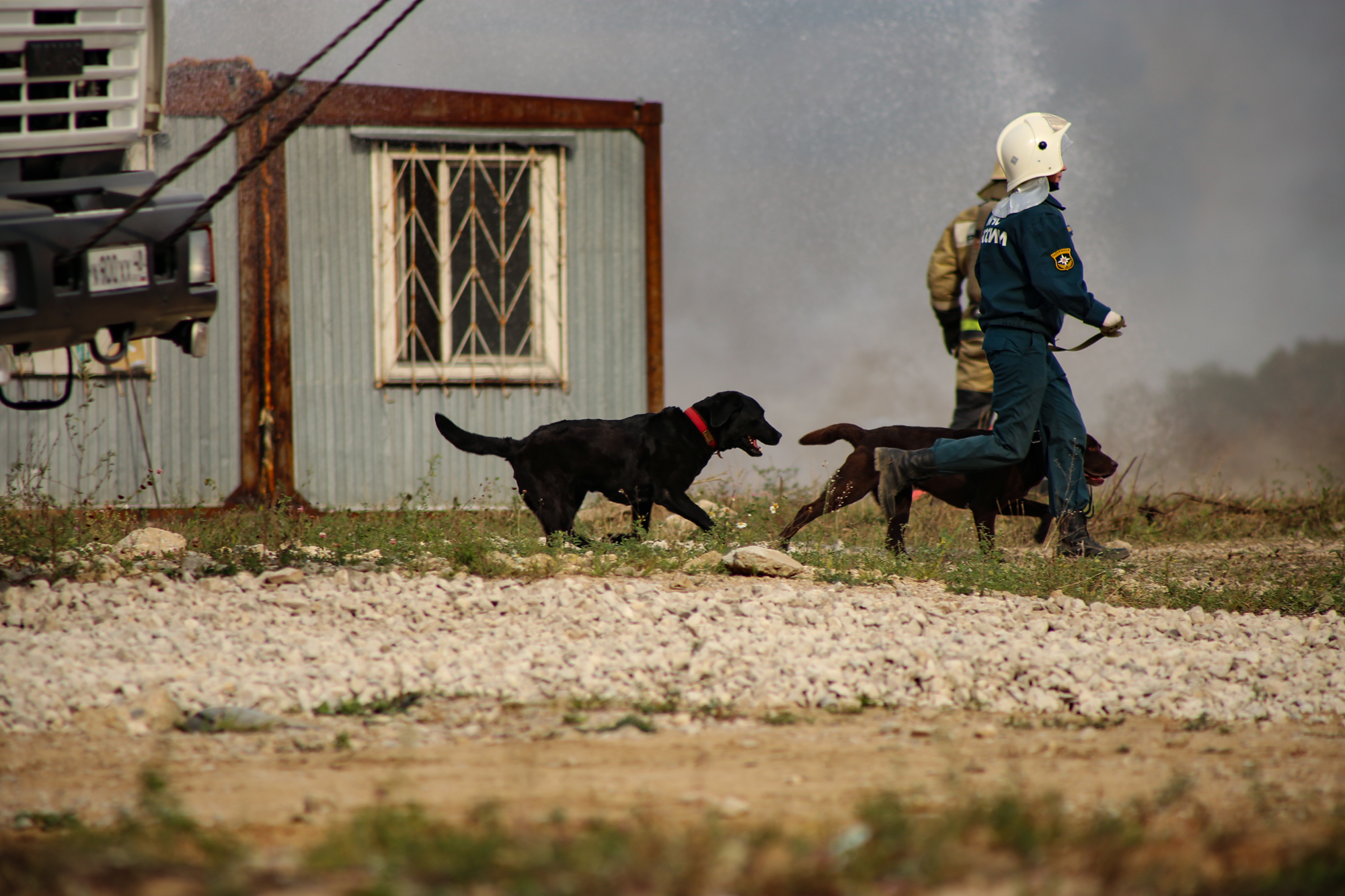 Preparation for civil defense exercises (photo report) - My, Teachings, Ministry of Emergency Situations, Aviation, IL-76, Firefighters, The photo, Reportage, Longpost