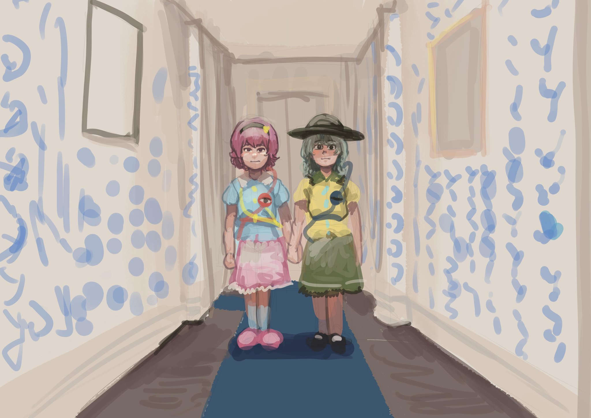 The Shining - Anime, Touhou, Yakumo yukari, Yakumo ran, Komeiji satori, Komeiji koishi, Shine, Chanta, Shining stephen king, , Here comes Johnny, Twins