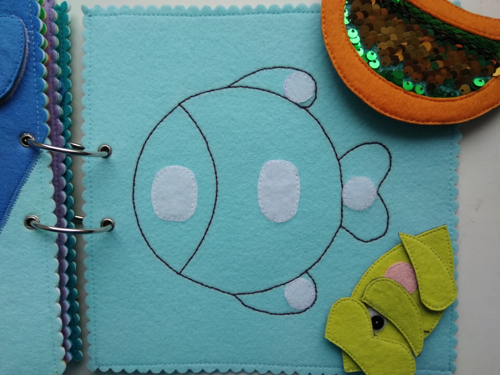 Developing tactile felt book. - My, Hobby, Developing, Felt, Needlework, Needlework without process, Children's literature, Longpost, Toys