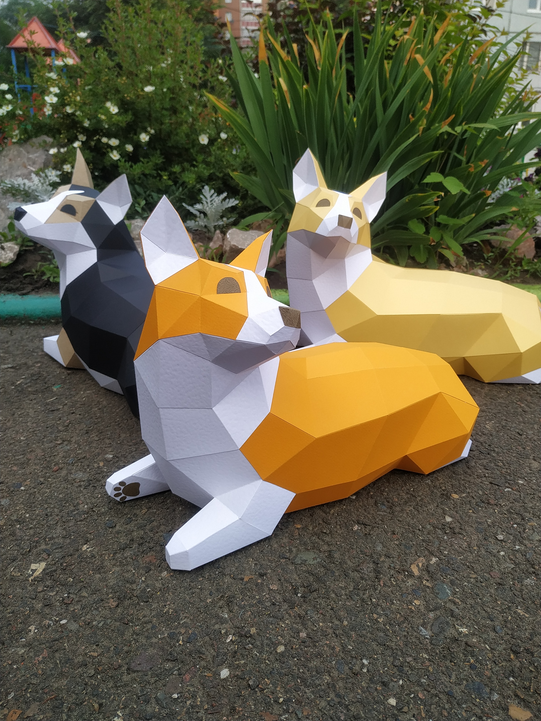 Methakura Corgi Reamers - My, Corgi, Papercraft, Methakura, Paper, Longpost