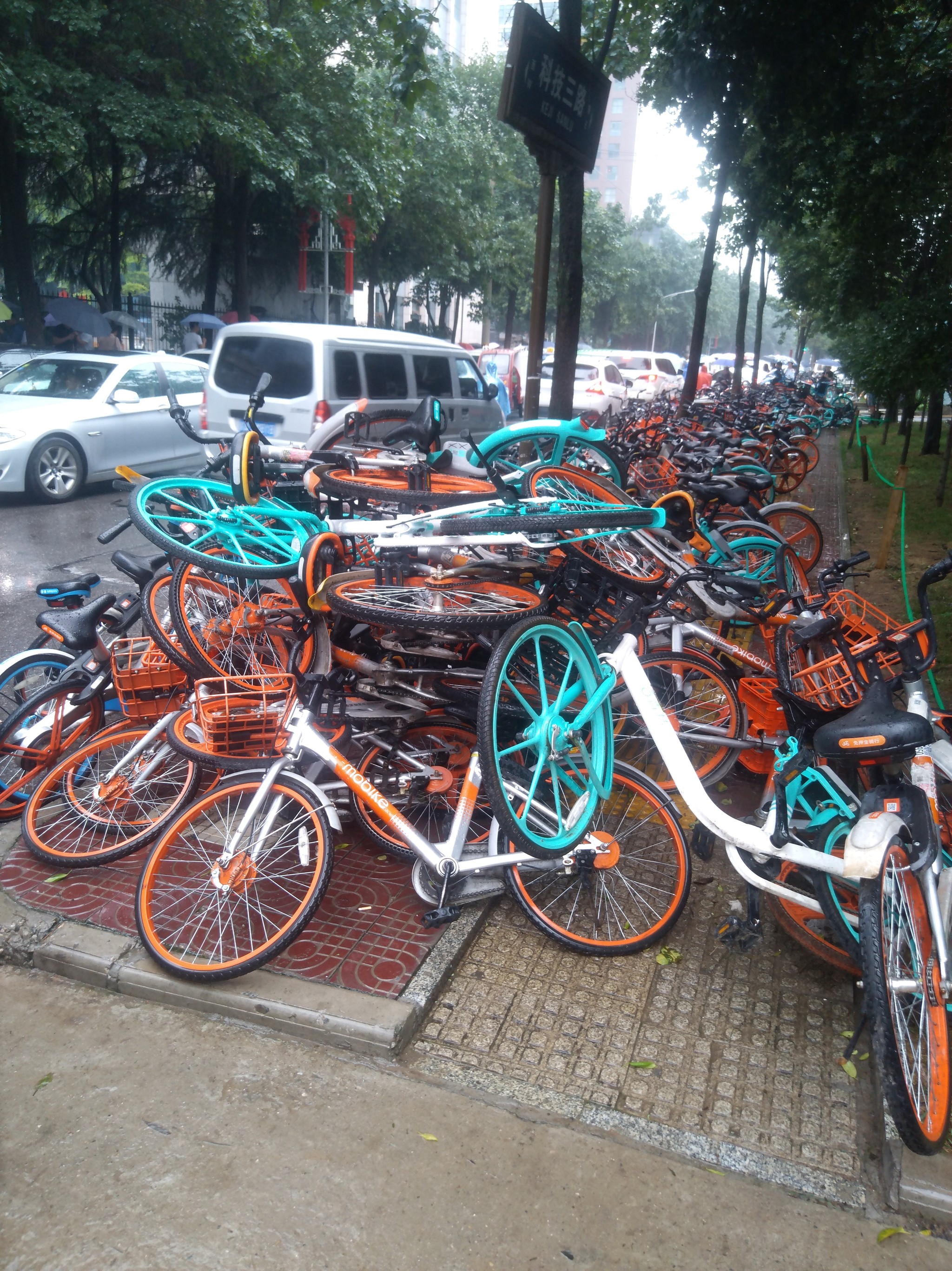 We have our own atmosphere here - My, A bike, Xian, Bike rental, Longpost