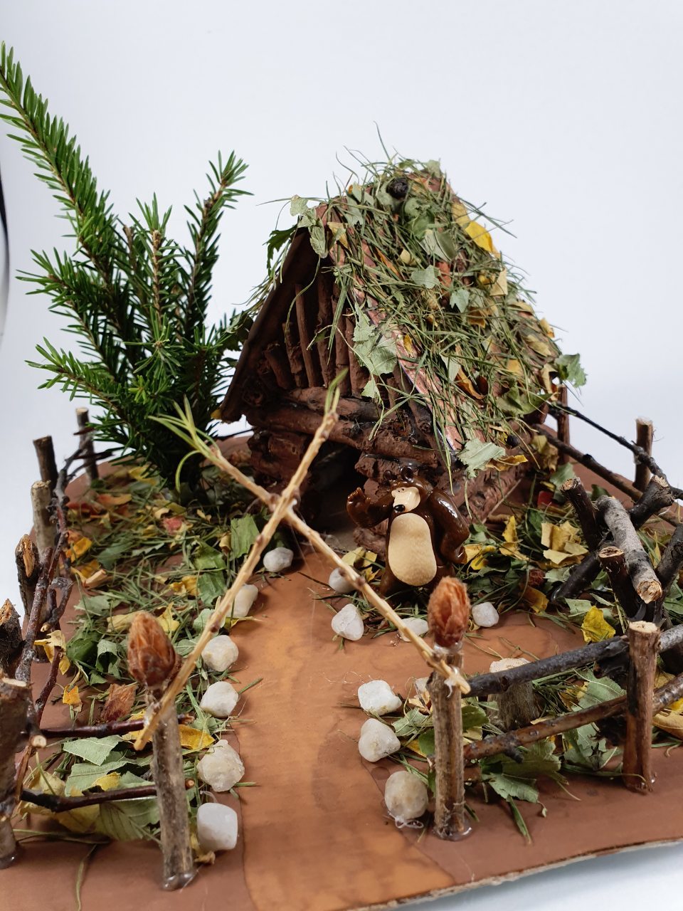 Поделка «Лесной домик»: мастерим из природного материала