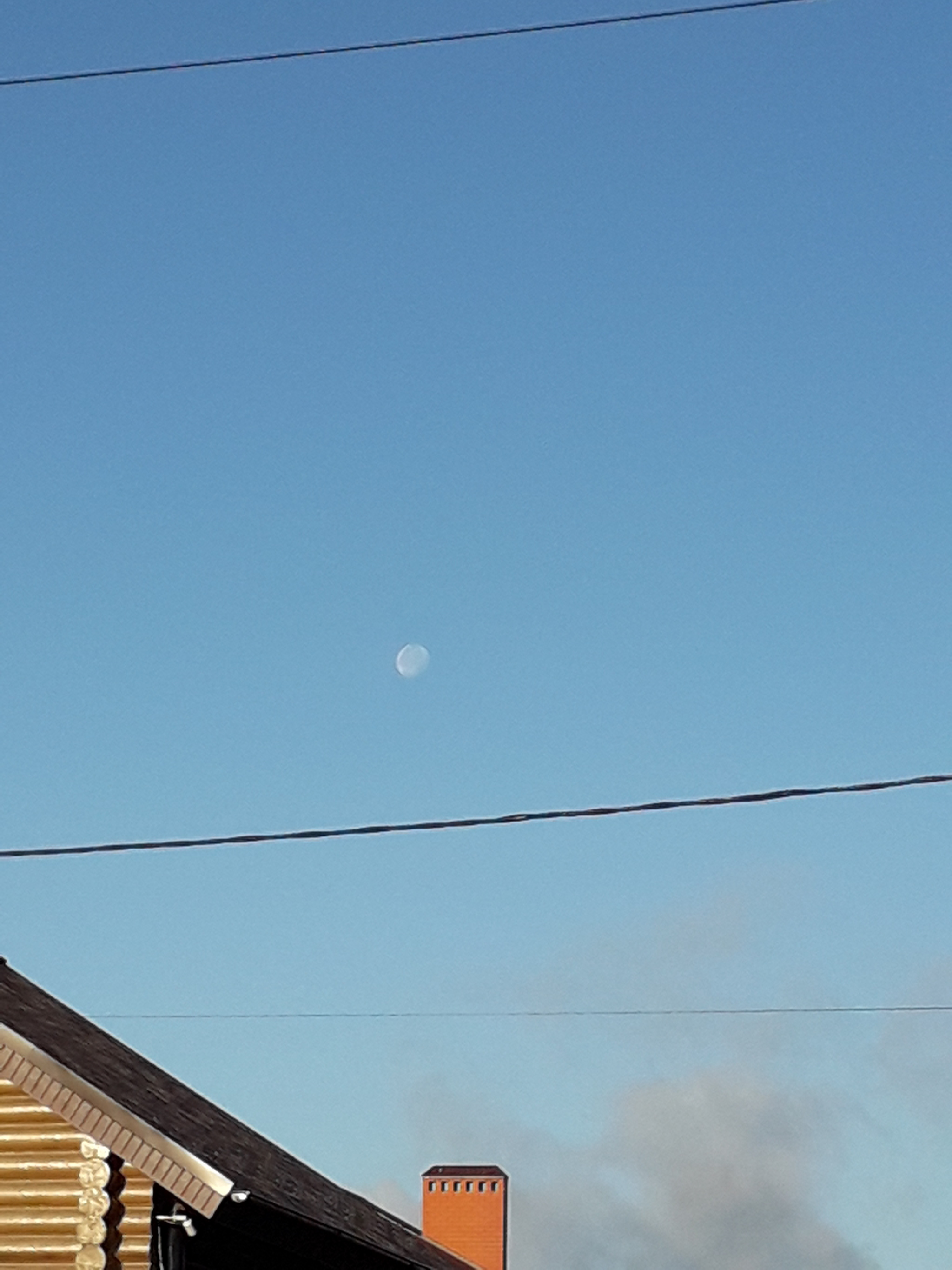 Утренняя луна. | Пикабу