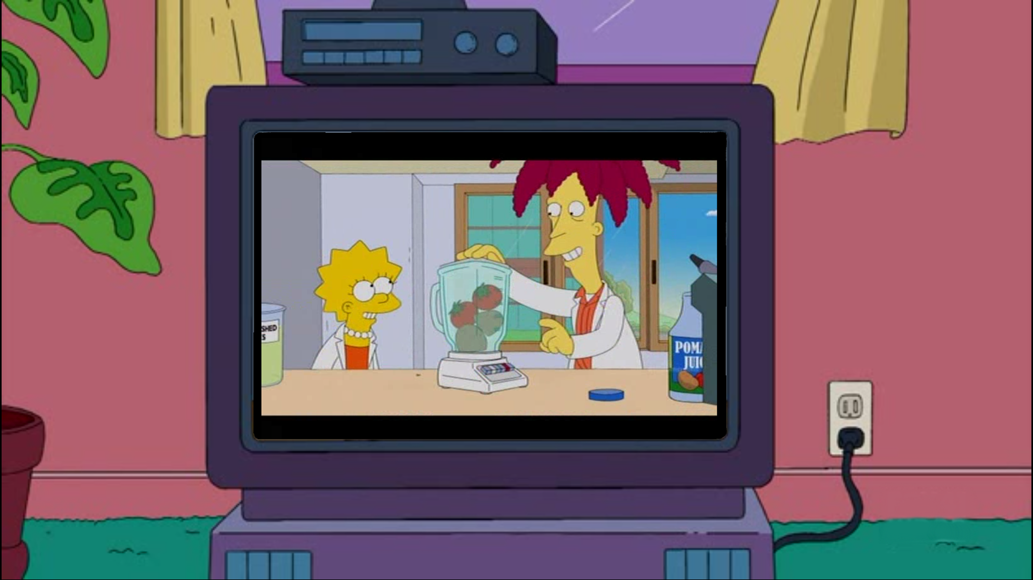 Simpsons for every day [September 21] - The Simpsons, Every day, Juice, Фрукты, GIF, Longpost