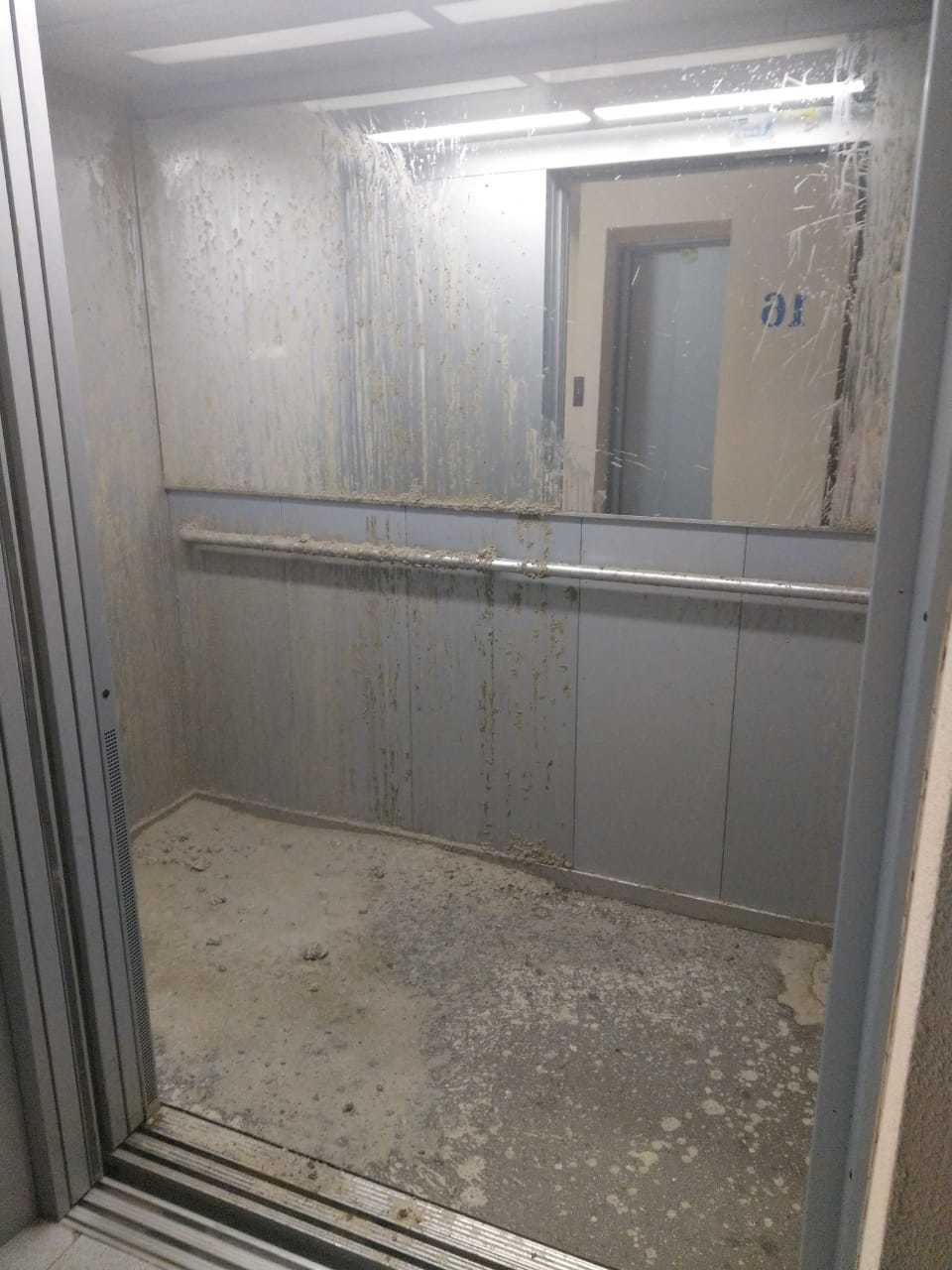 Revenge in the elevator. Faeces + cement mortar. - Revenge, Housing and communal services, Longpost