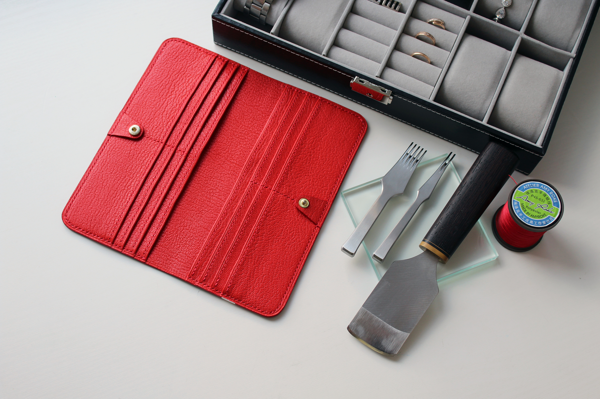 Classic colors for a classic longer - My, Natural leather, Wallet, Handmade, Longpost