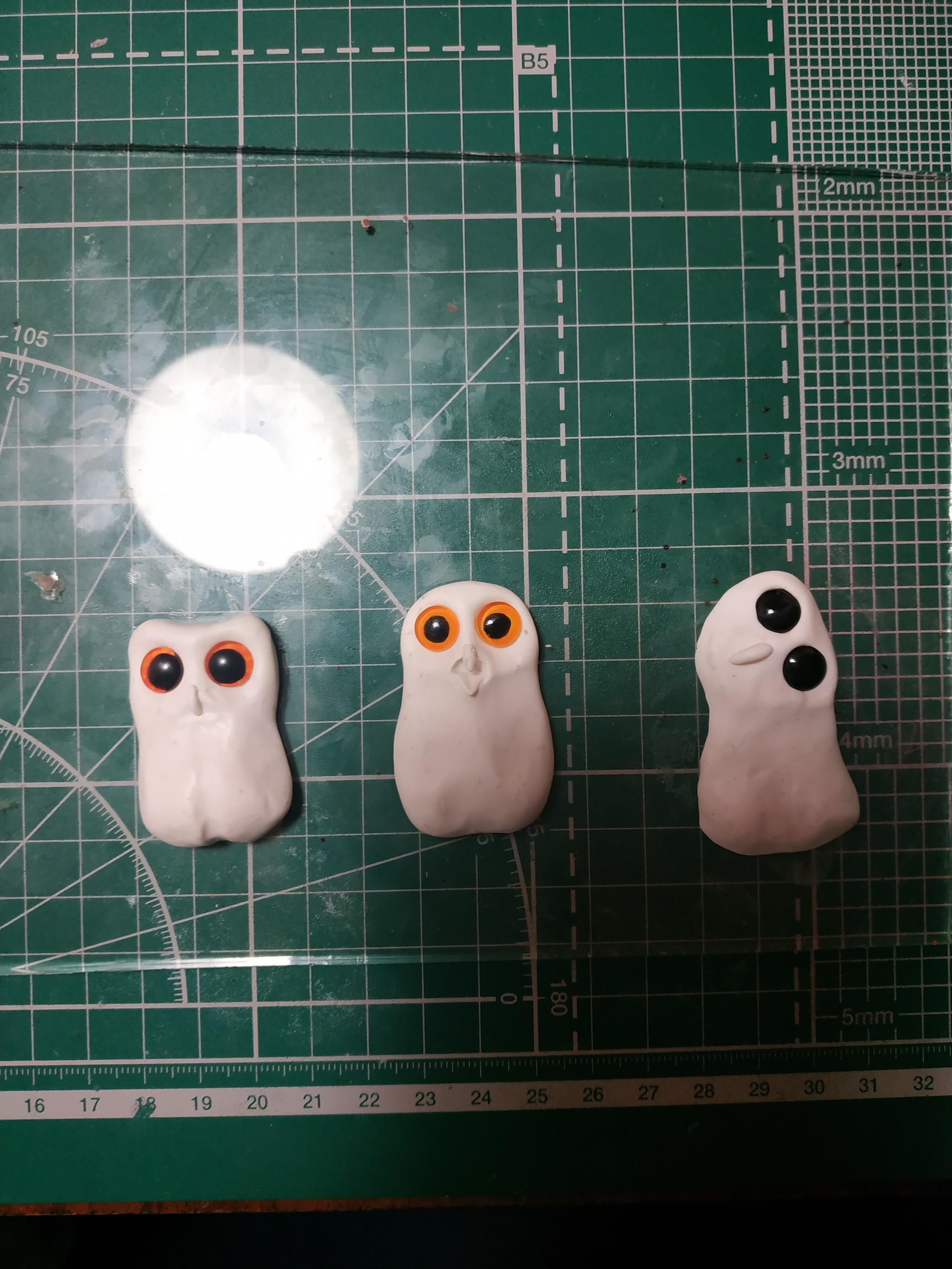 Owls - My, Handmade, Owl, Needlework with process, Polymer clay, Longpost