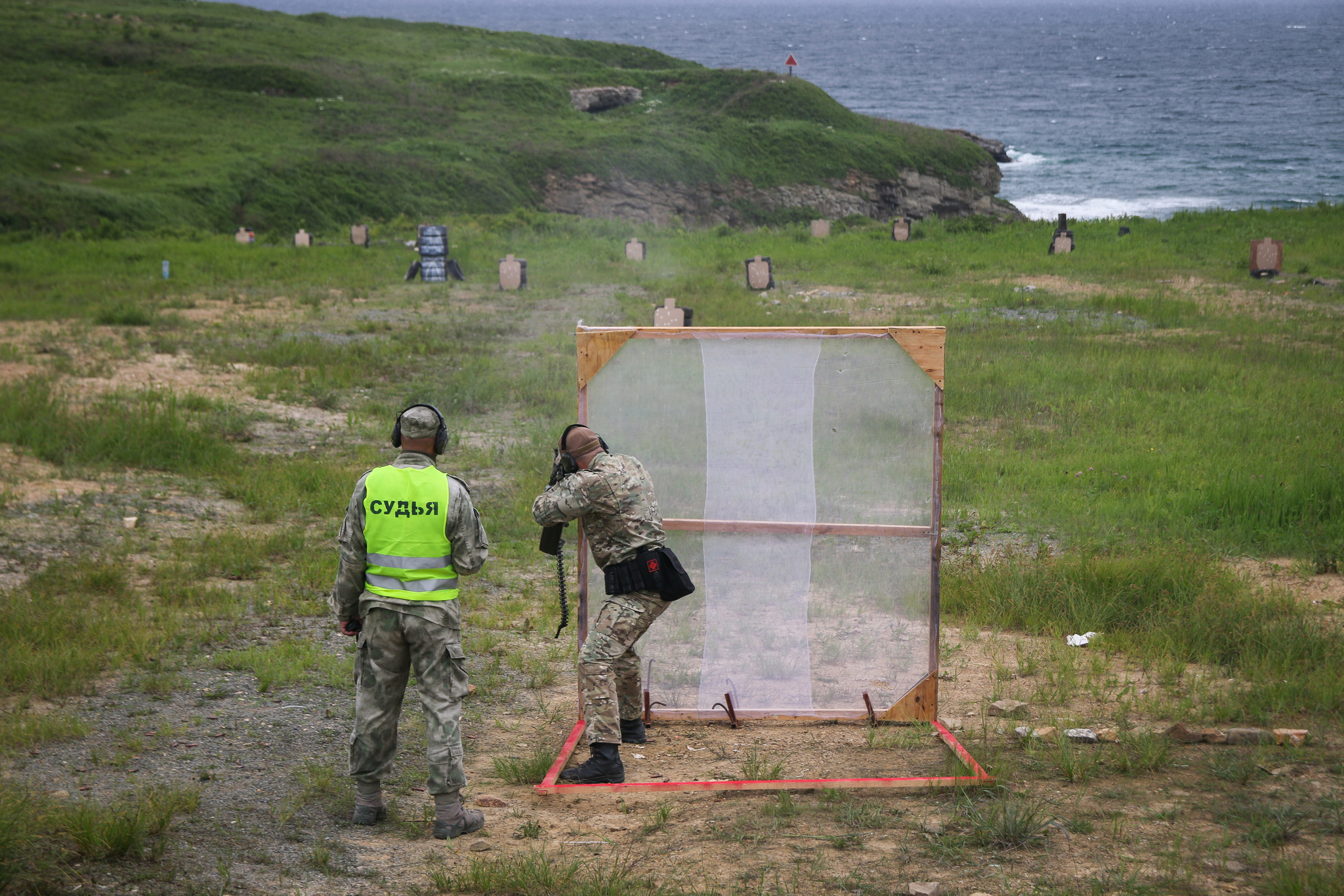 Championship in practical shooting from a machine gun. - My, Shooting, Weapon, Machine gun, Army, Pacific Fleet, Competitions, Practical shooting, Special Forces, Video, Longpost