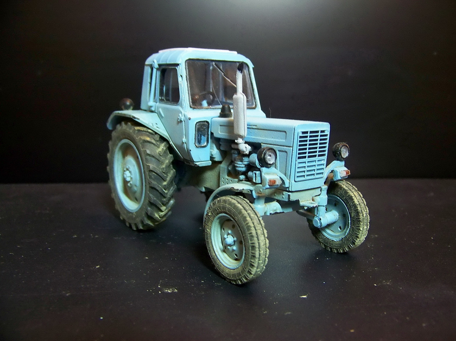 MTZ-80 - My, MTZ, 1:43, Tractor, Diorama, MTZ 80, Longpost