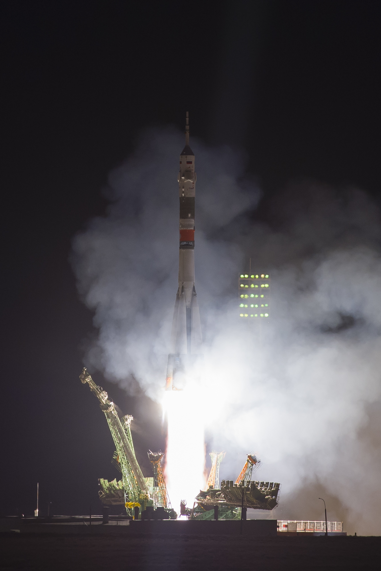 Last launch of Soyuz-FG with the new crew of the International Space Station - Rocket, Union, Space, Running, Baikonur, Roscosmos, NASA, Космонавты, Video, Longpost