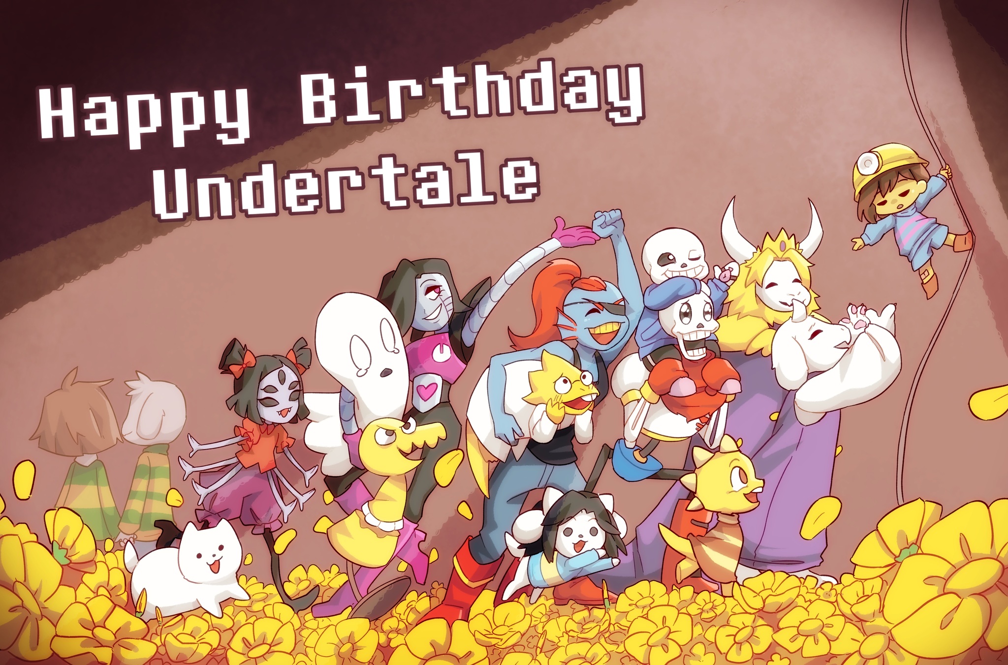 Undertale 4th Anniversary Art Collection - Undertale, Alltogether, Games, Longpost