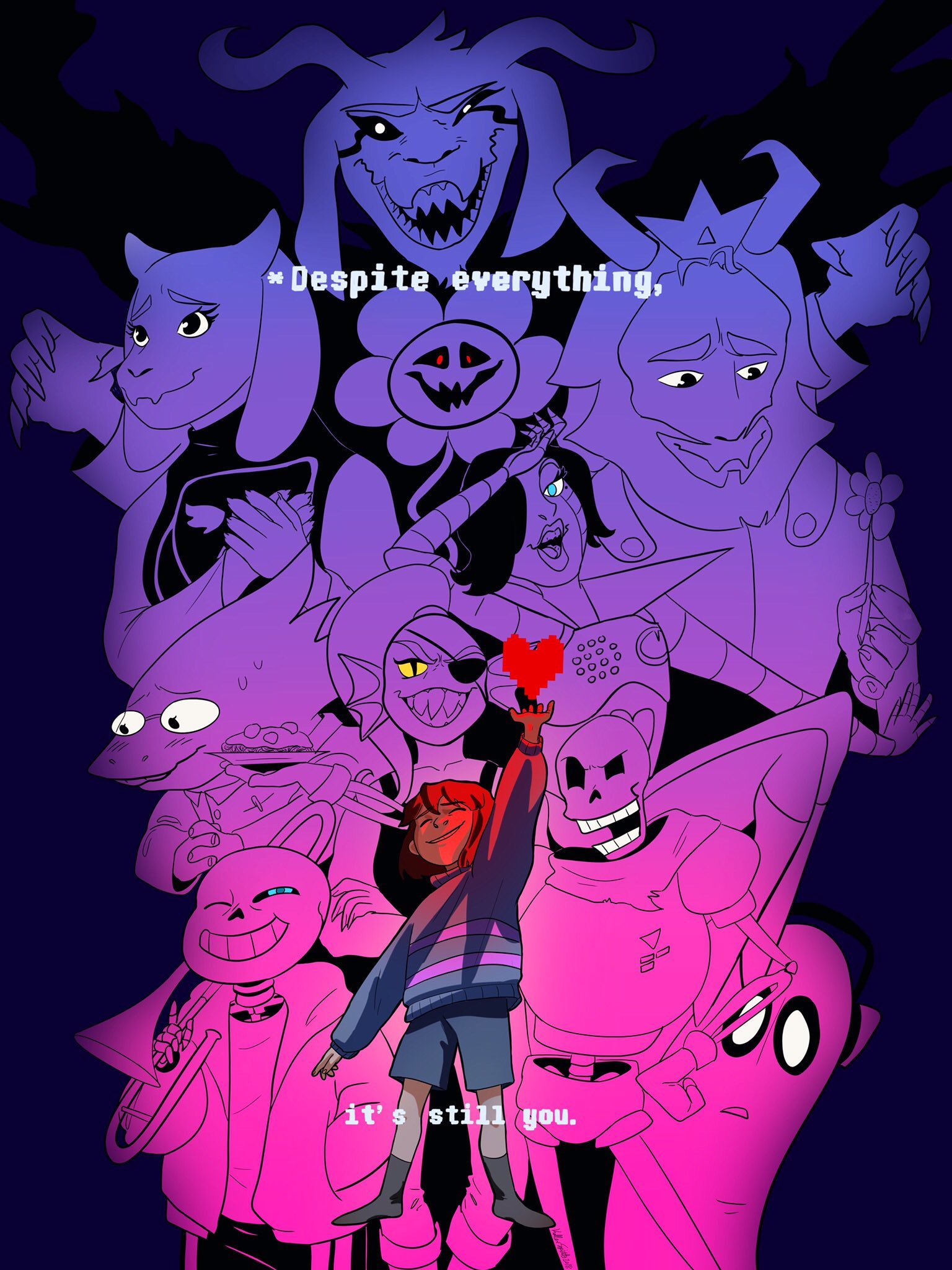 Undertale 4th Anniversary Art Collection - Undertale, Alltogether, Games, Longpost