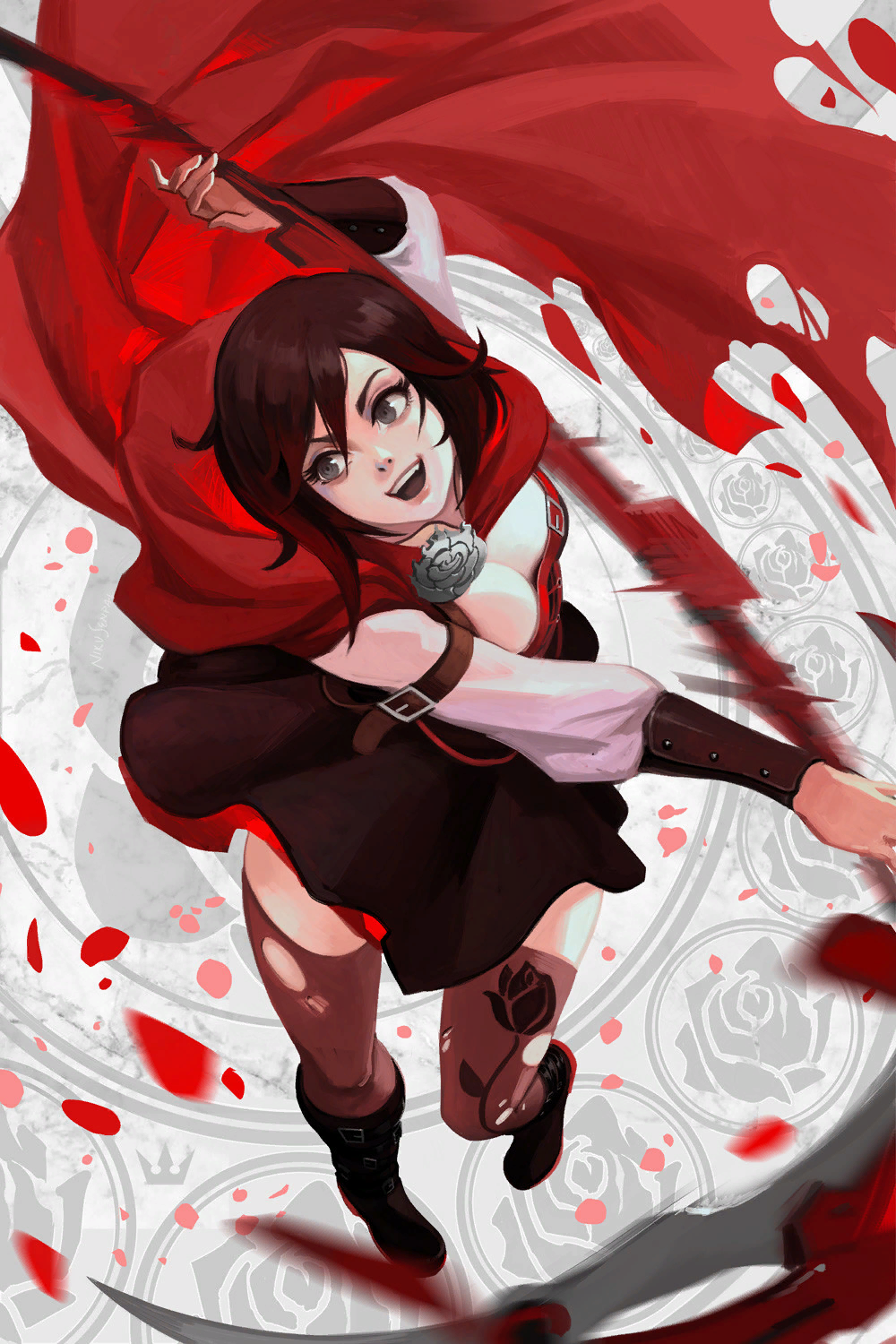 Talented Huntress - RWBY, Ruby Rose, Anime Art, Не аниме, Арт, Сериалы, Nick Silva