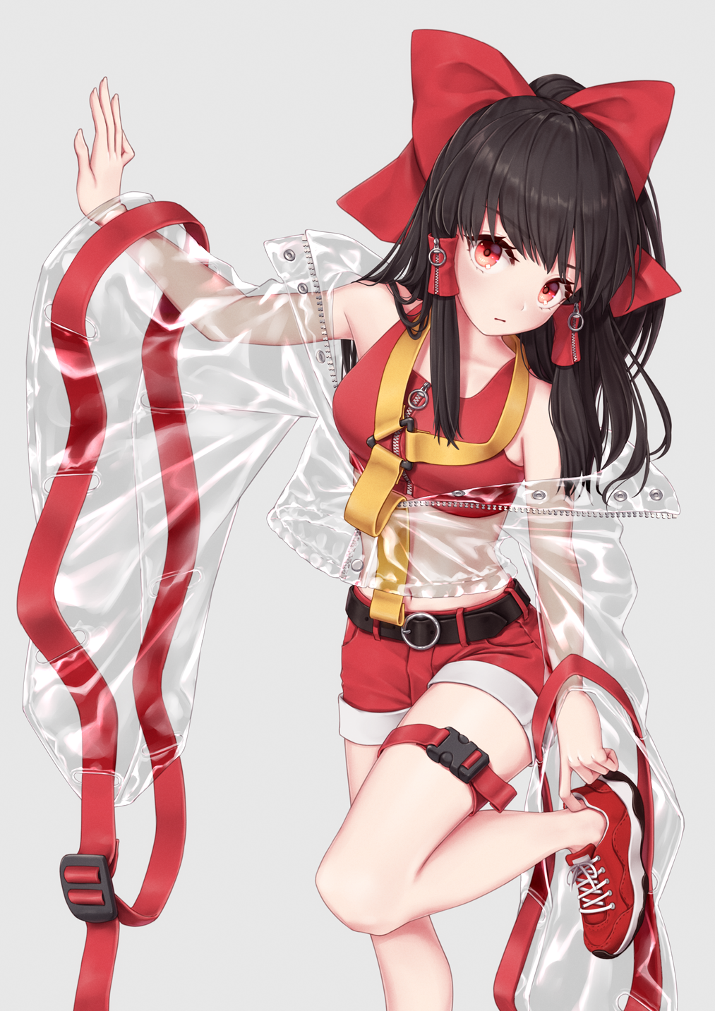 Hakurei Reimu - Touhou, Anime art, Anime, Hakurei Reimu, Dtvisu