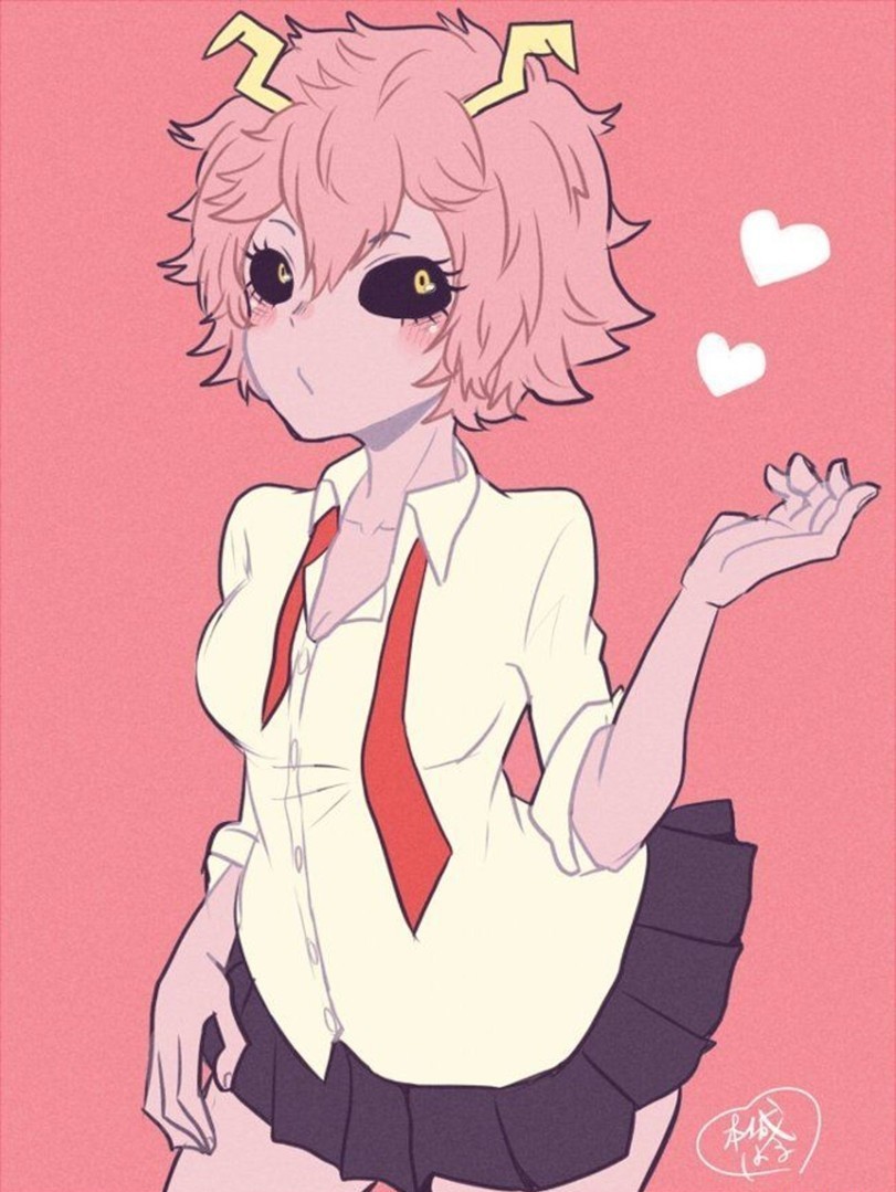 Mina Ashido - Anime, Anime art, Art, , Boku no hero academia, A selection, Longpost, Ashido mina