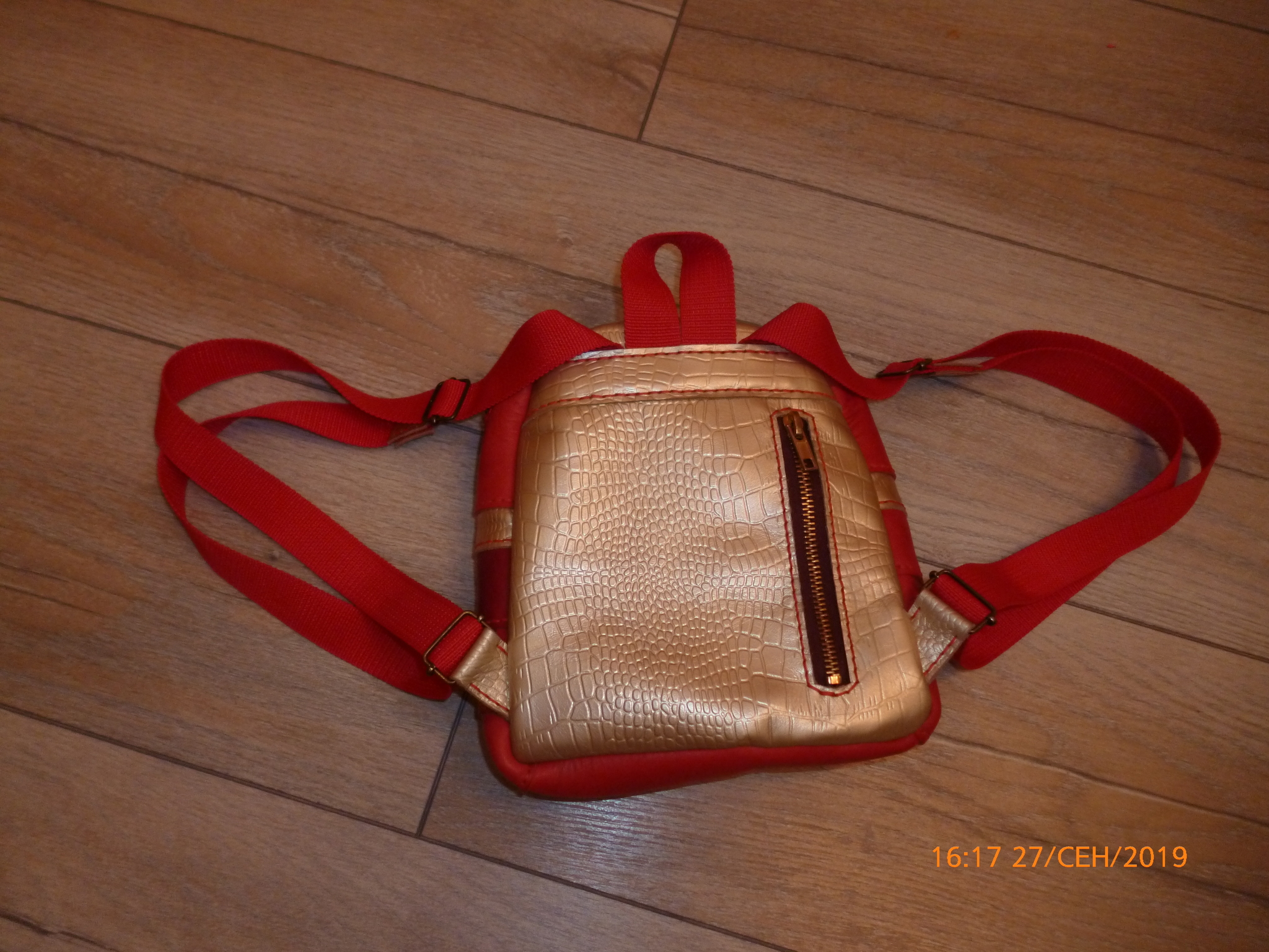 Leather backpack for children - My, With your own hands, Leather products, Needlework, Longpost