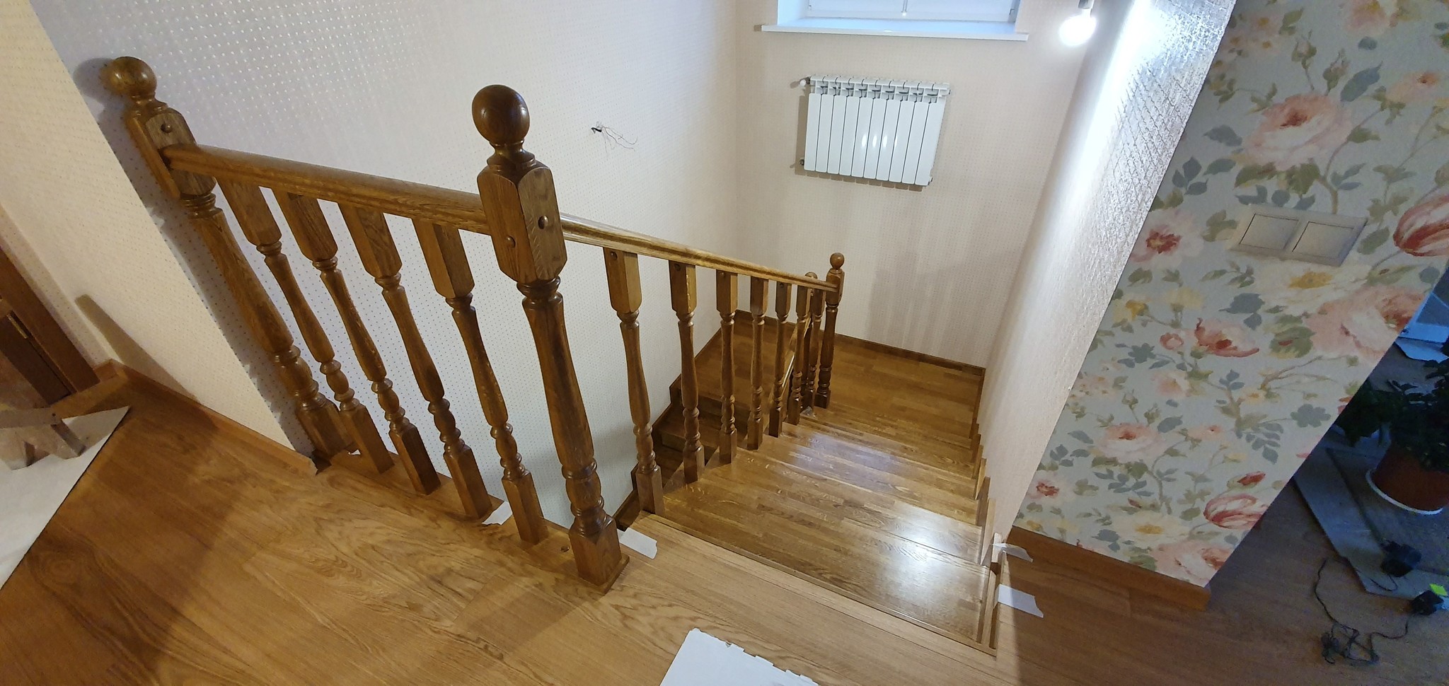 Oak on concrete - My, Stairs, Building, House, Longpost